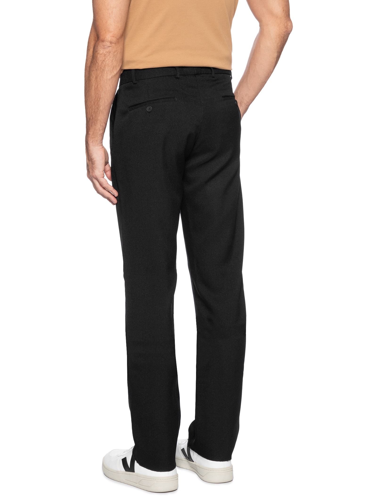 Calça Masculina Social Slim Preto '2 Essential