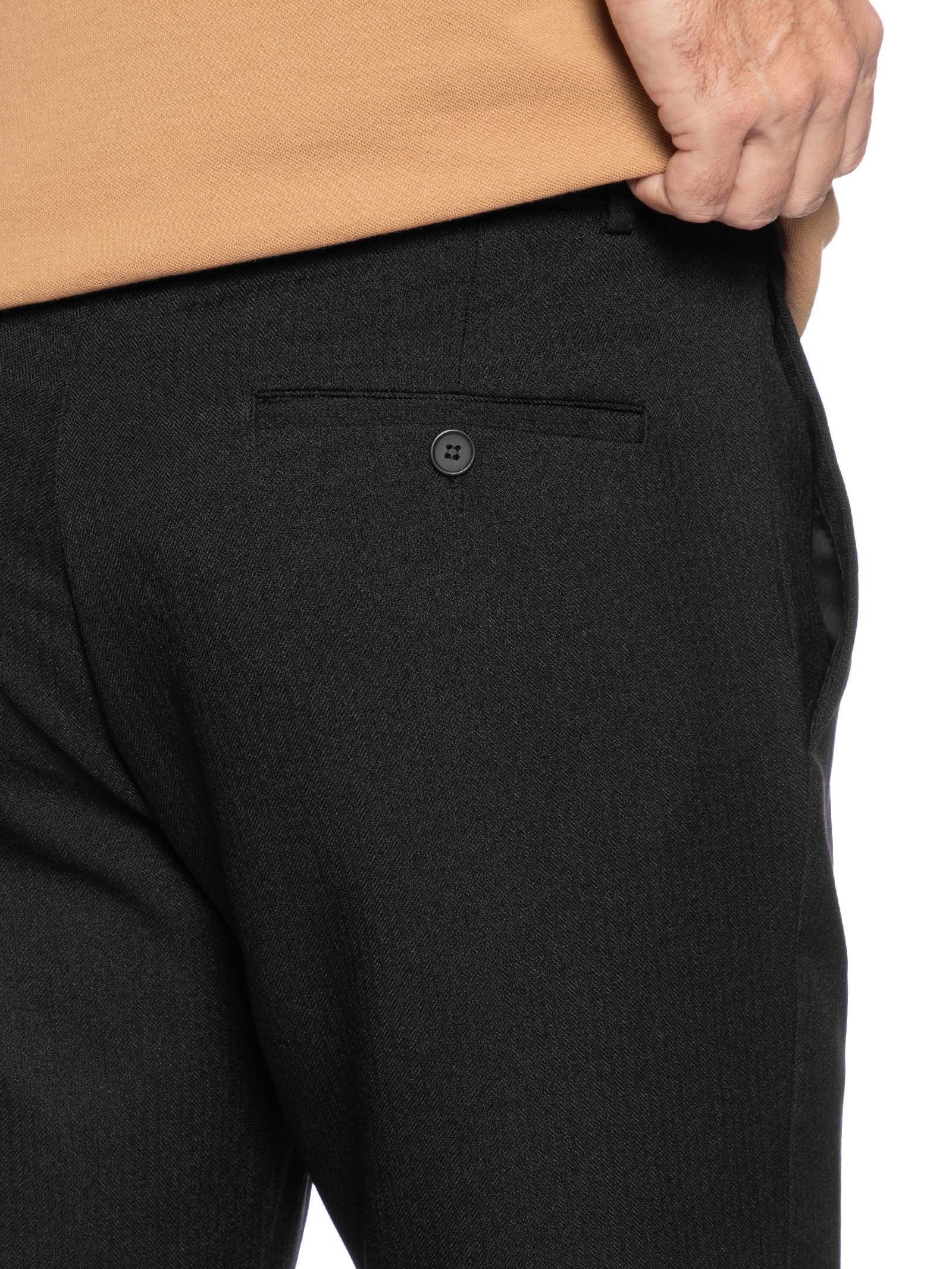 Calça Masculina Social Slim Preto '2 Essential