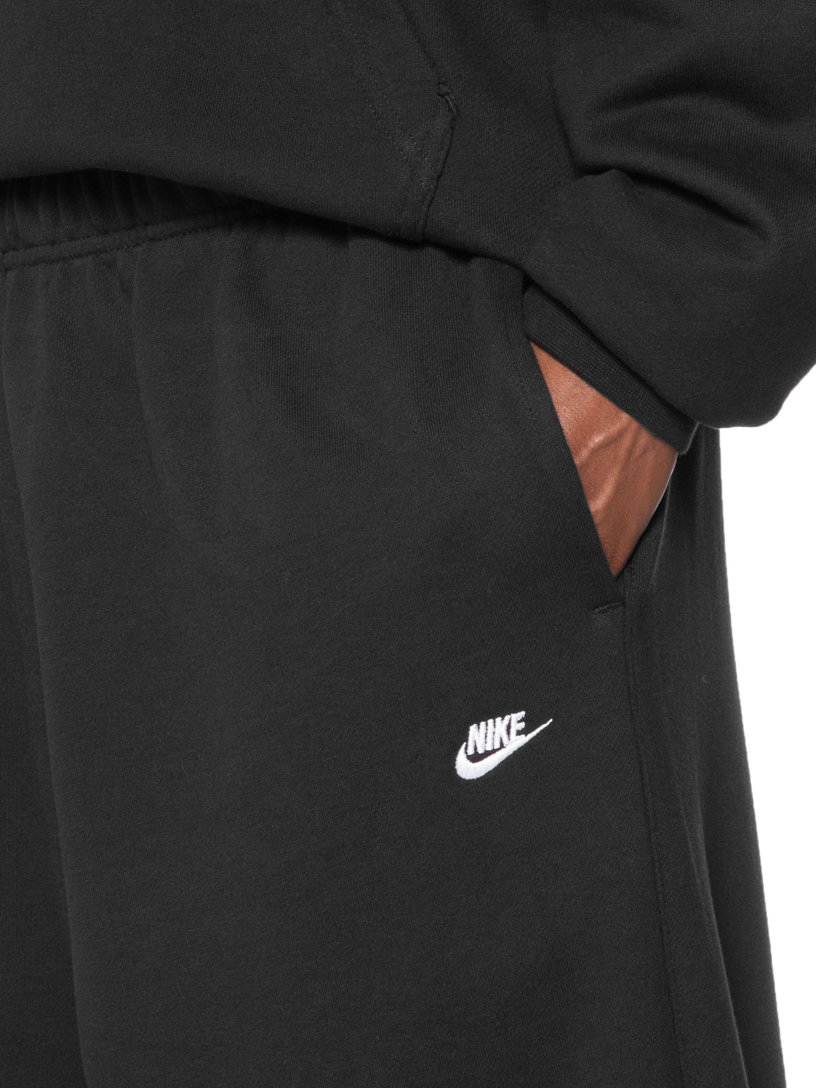 Calça Masculina Sportswear Club Oversized Fleece Preto Nike