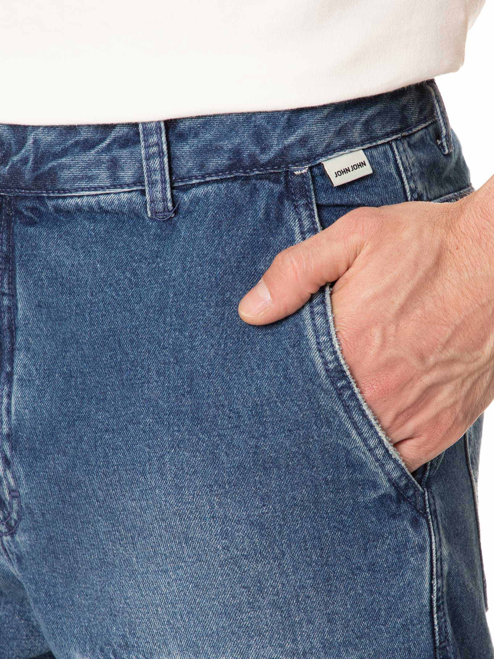 Calça Masculina Straight Cargo San Andres Azul John John