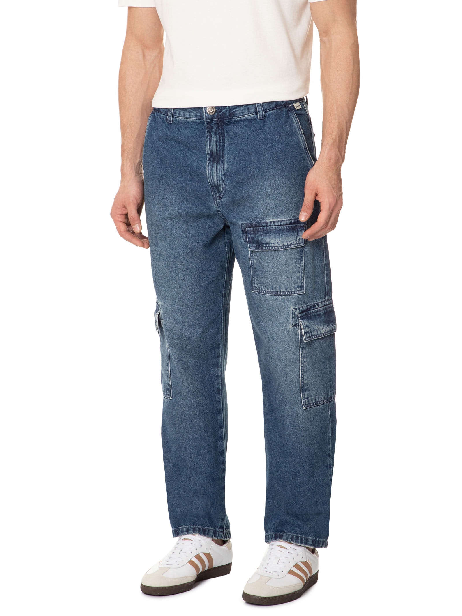Calça Masculina Straight Cargo San Andres Azul John John