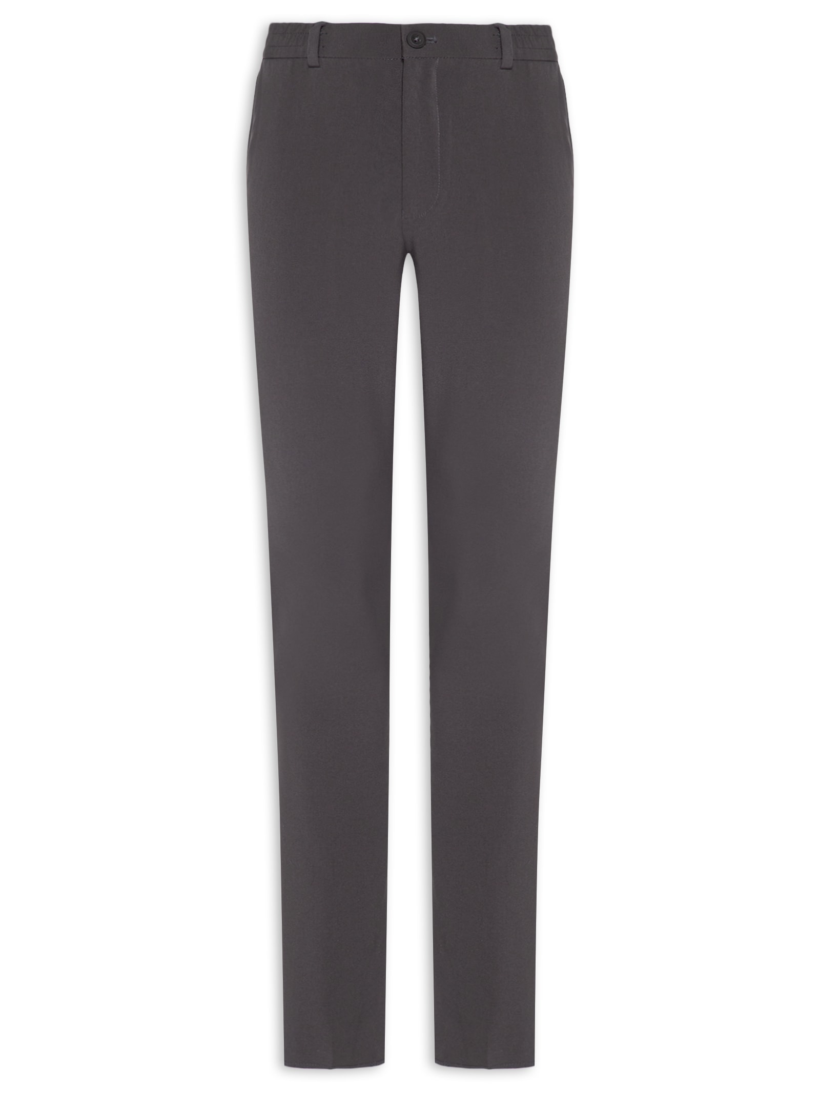 Calça Masculina Stretch Social Reta – Cinza '2 Essential