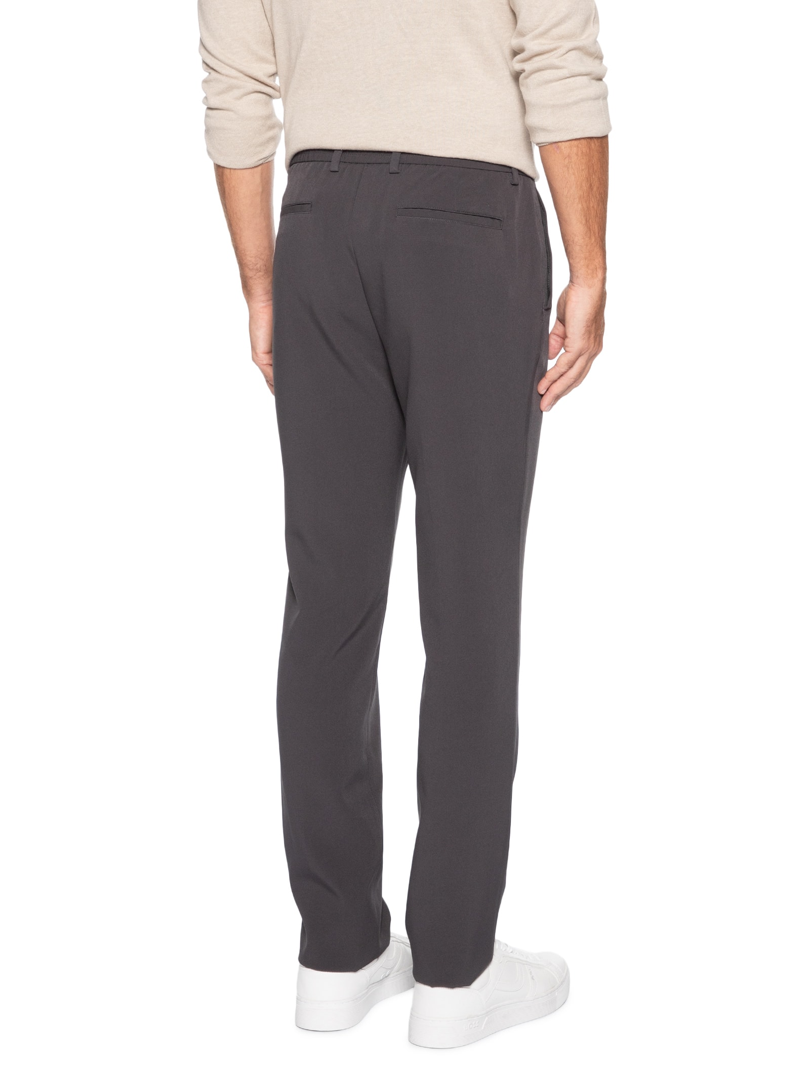 Calça Masculina Stretch Social Reta – Cinza '2 Essential