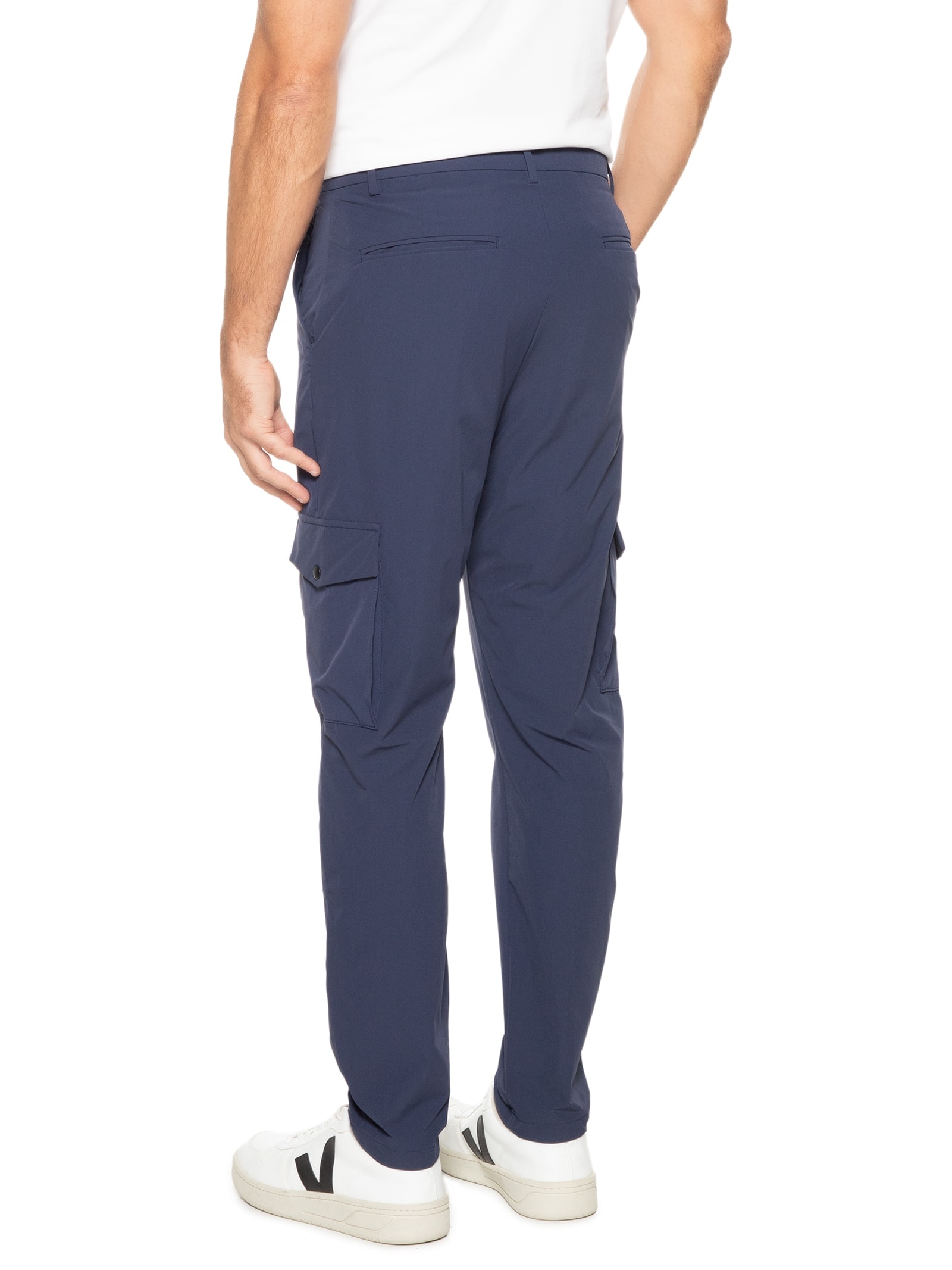 Calça Masculina Tech Alta Performance Cargo Azul  '2 Essential