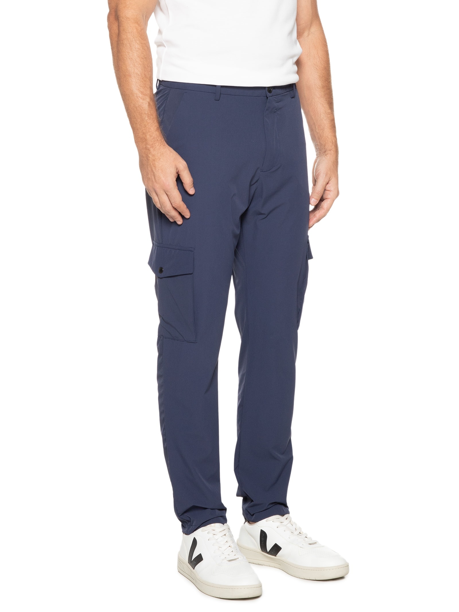 Calça Masculina Tech Alta Performance Cargo Azul  '2 Essential