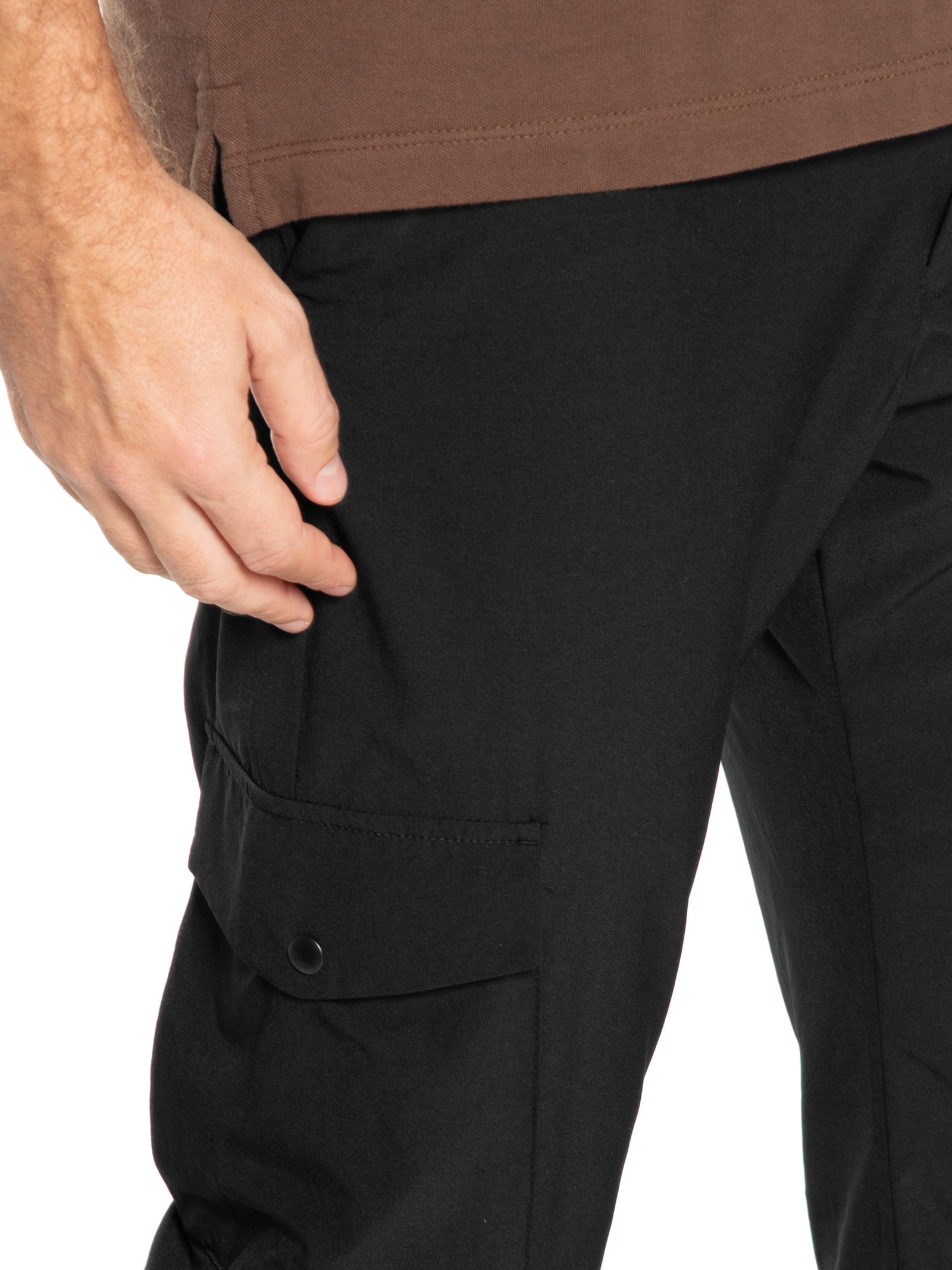 Calça Masculina Tech Alta Performance Cargo Preto '2 Essential