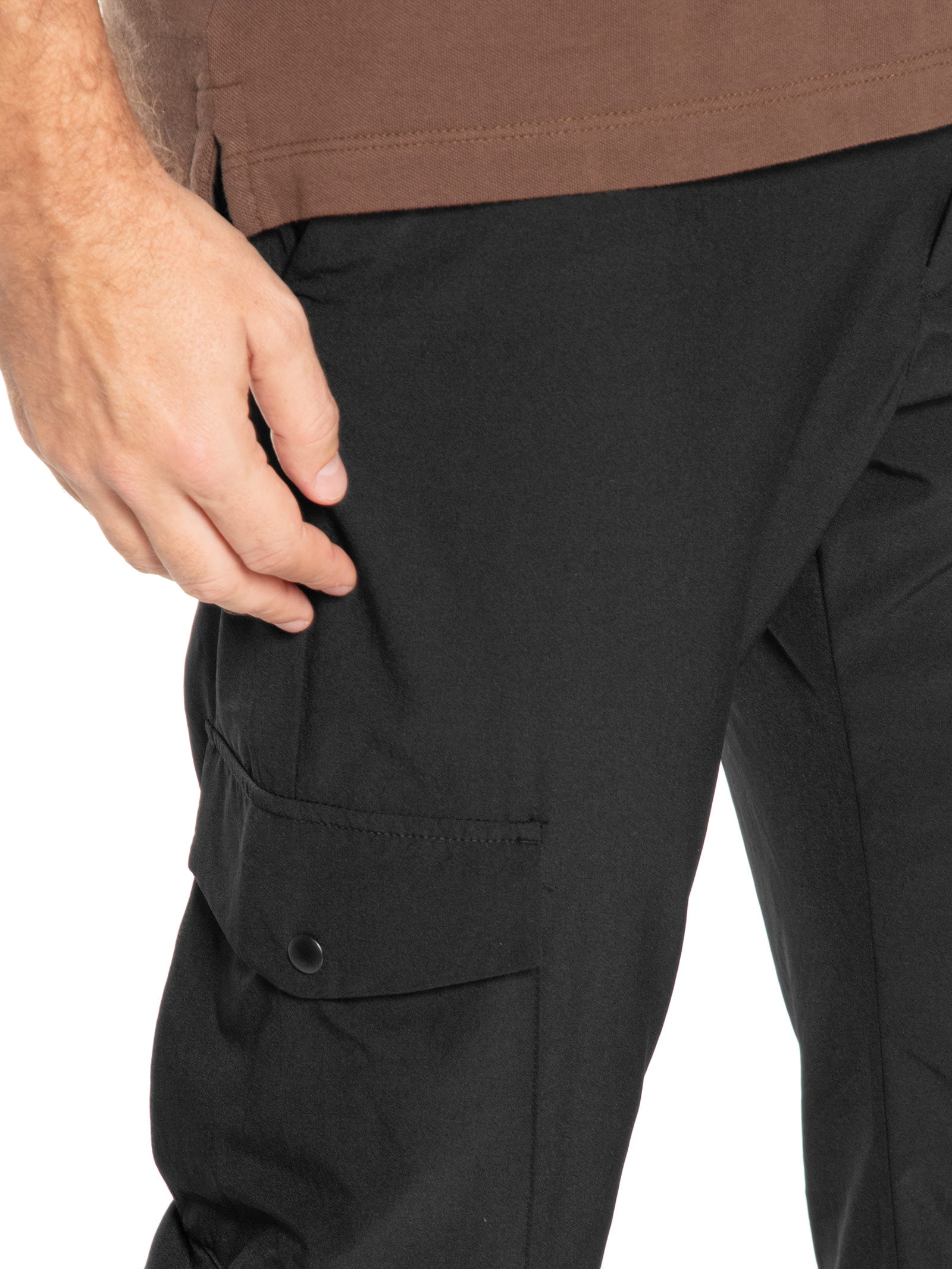 Calça Masculina Tech Alta Performance Cargo Preto '2 Essential