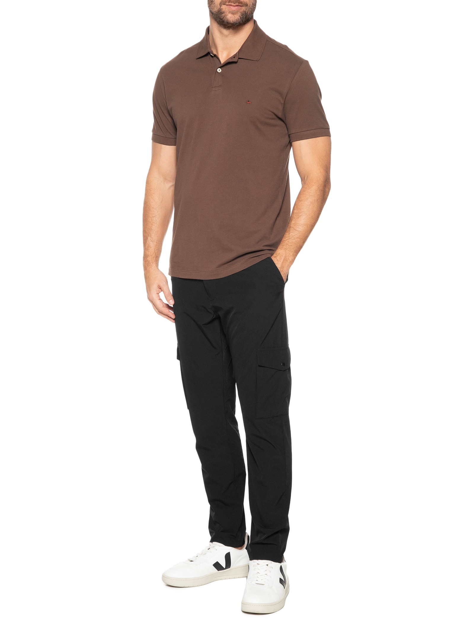Calça Masculina Tech Alta Performance Cargo Preto '2 Essential