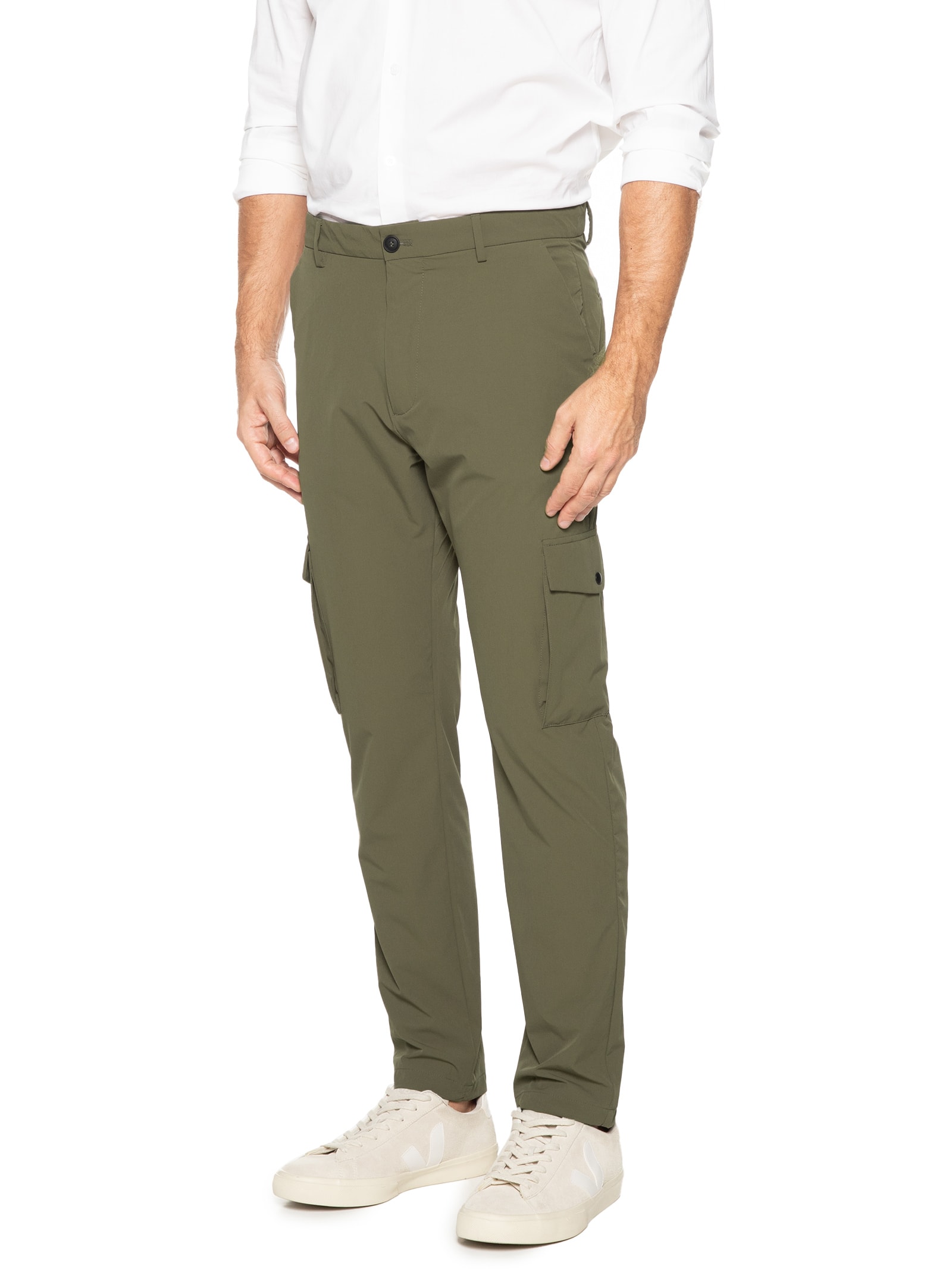 Calça Masculina Tech Alta Performance Cargo Verde '2 Essential
