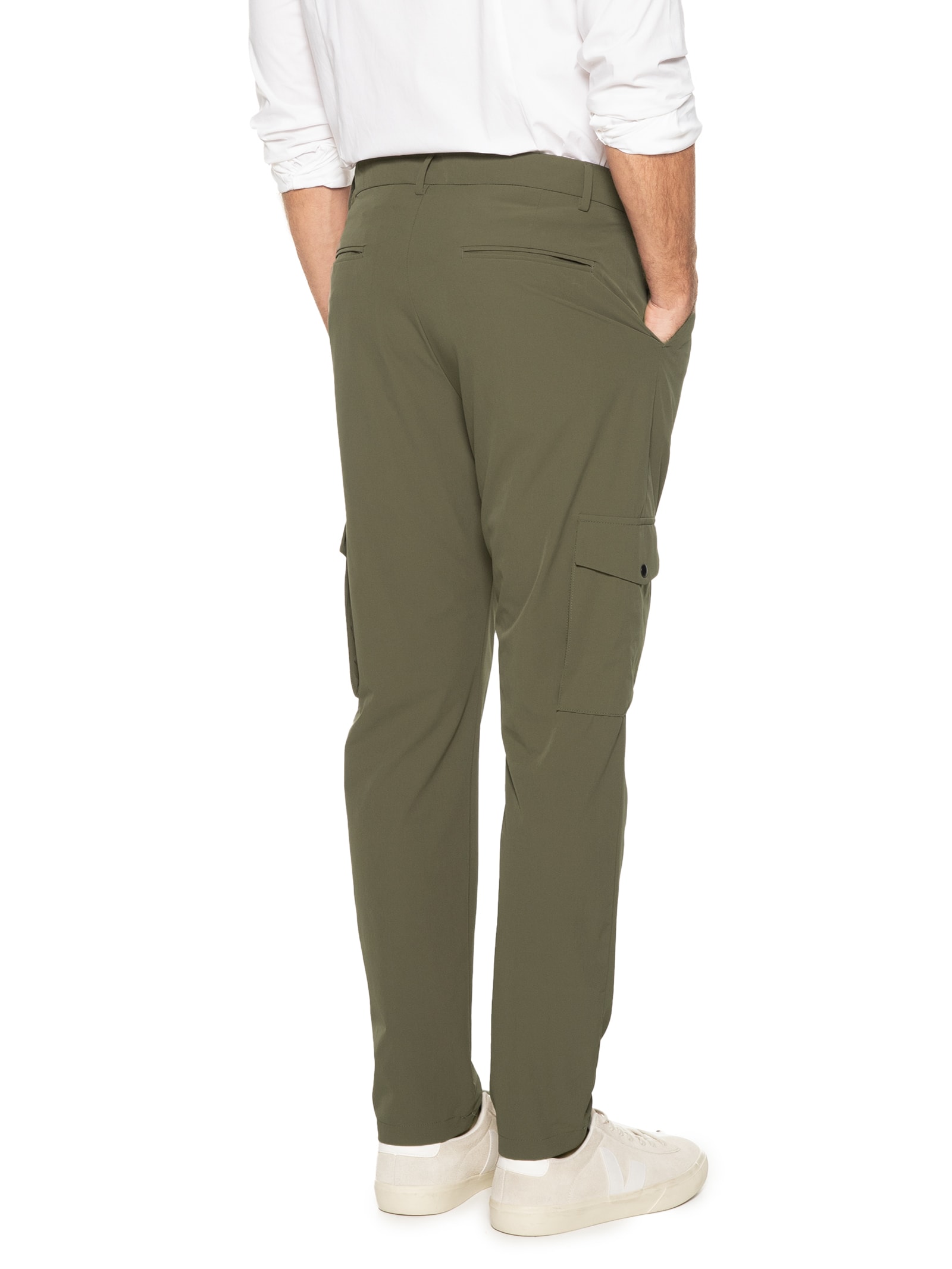 Calça Masculina Tech Alta Performance Cargo Verde '2 Essential