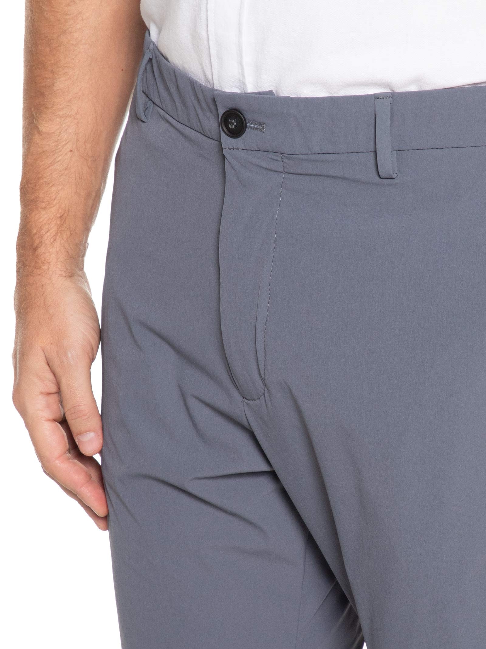 Calça Masculina Tech Alta Performance Slim Cinza  '2 Essential