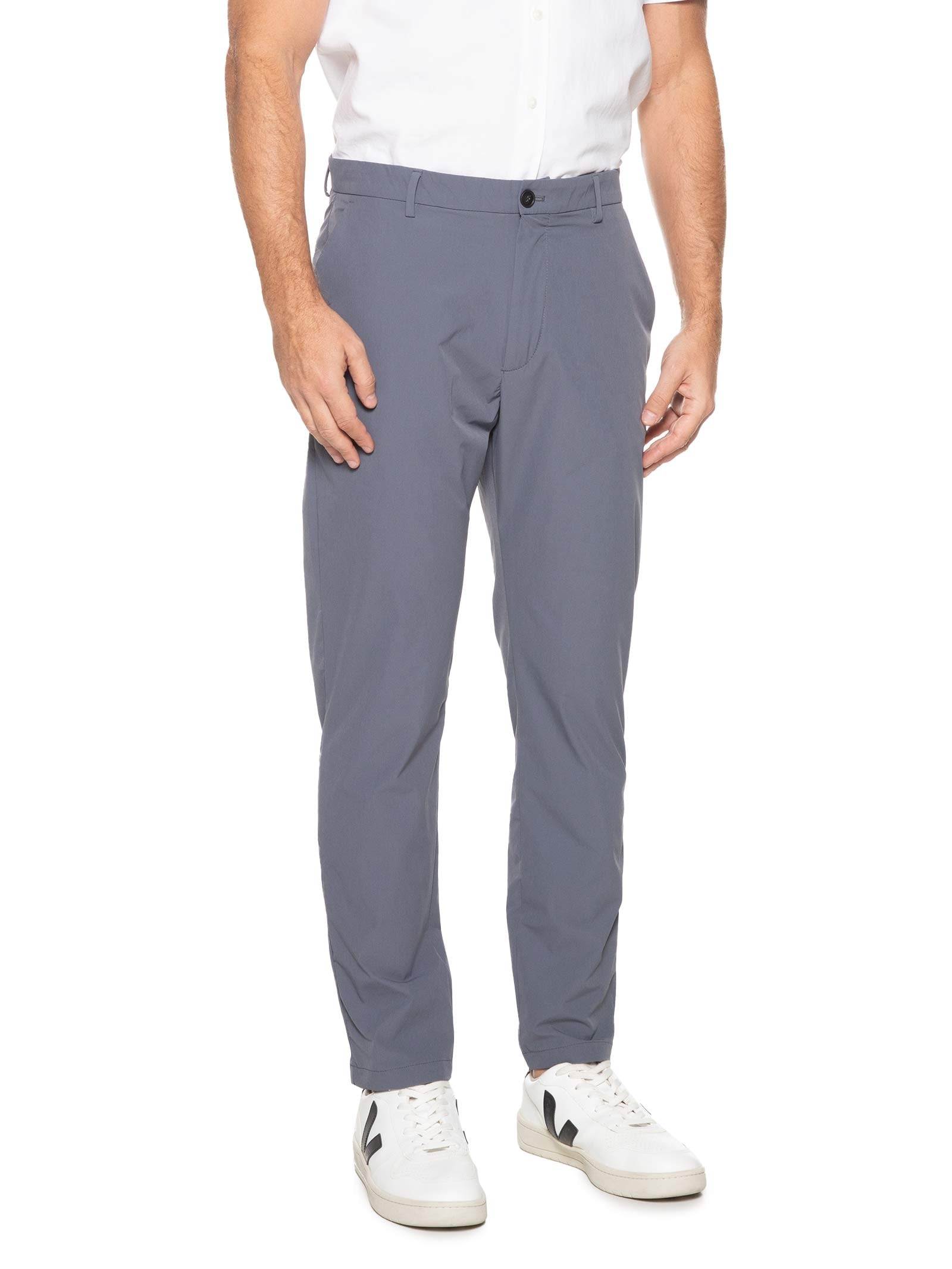 Calça Masculina Tech Alta Performance Slim Cinza  '2 Essential