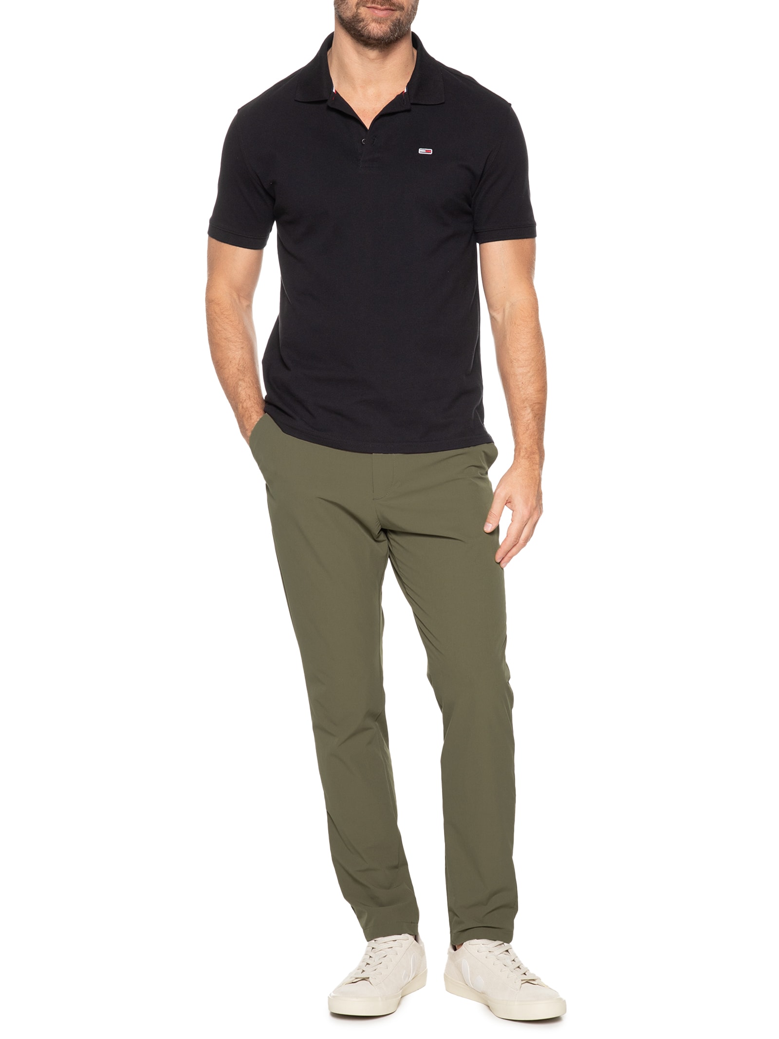 Calça Masculina Tech Alta Performance Slim Verde '2 Essential