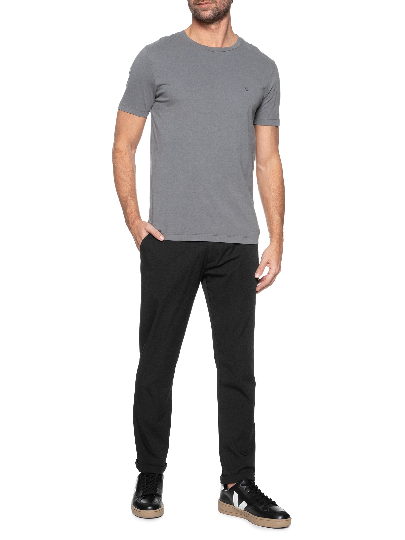 Calça Masculina Tech Com Cós Em Elástico Preto  '2 Essential