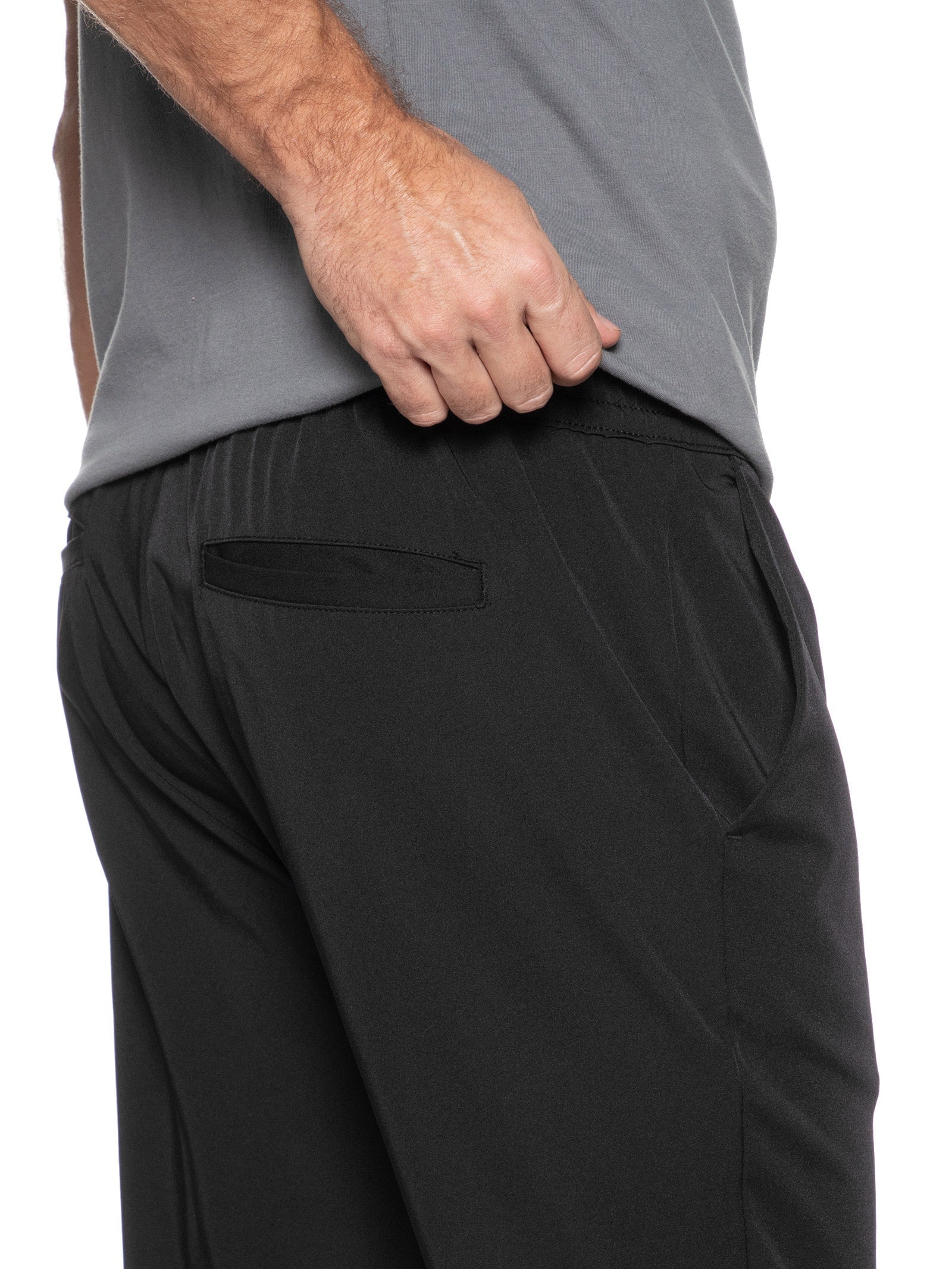 Calça Masculina Tech Com Cós Em Elástico Preto  '2 Essential