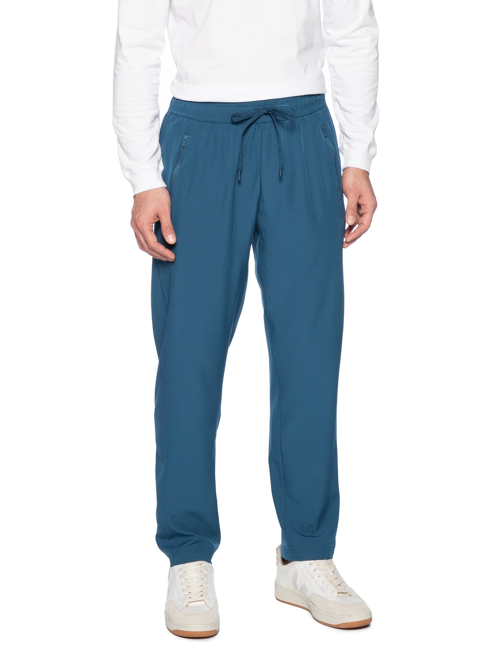 Calça Masculina Tech Comfy Básica Azul Basiq Men
