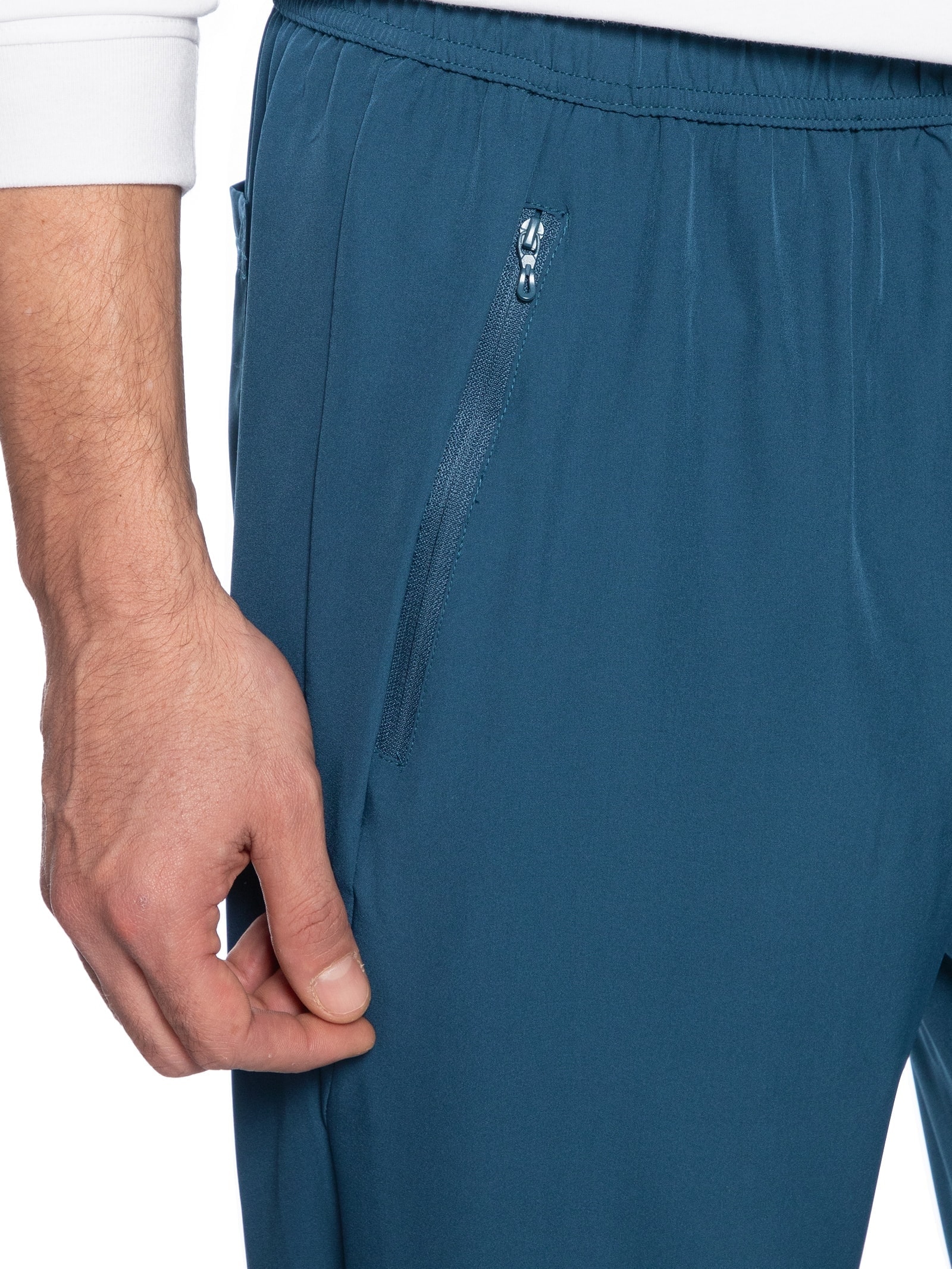 Calça Masculina Tech Comfy Básica Azul Basiq Men