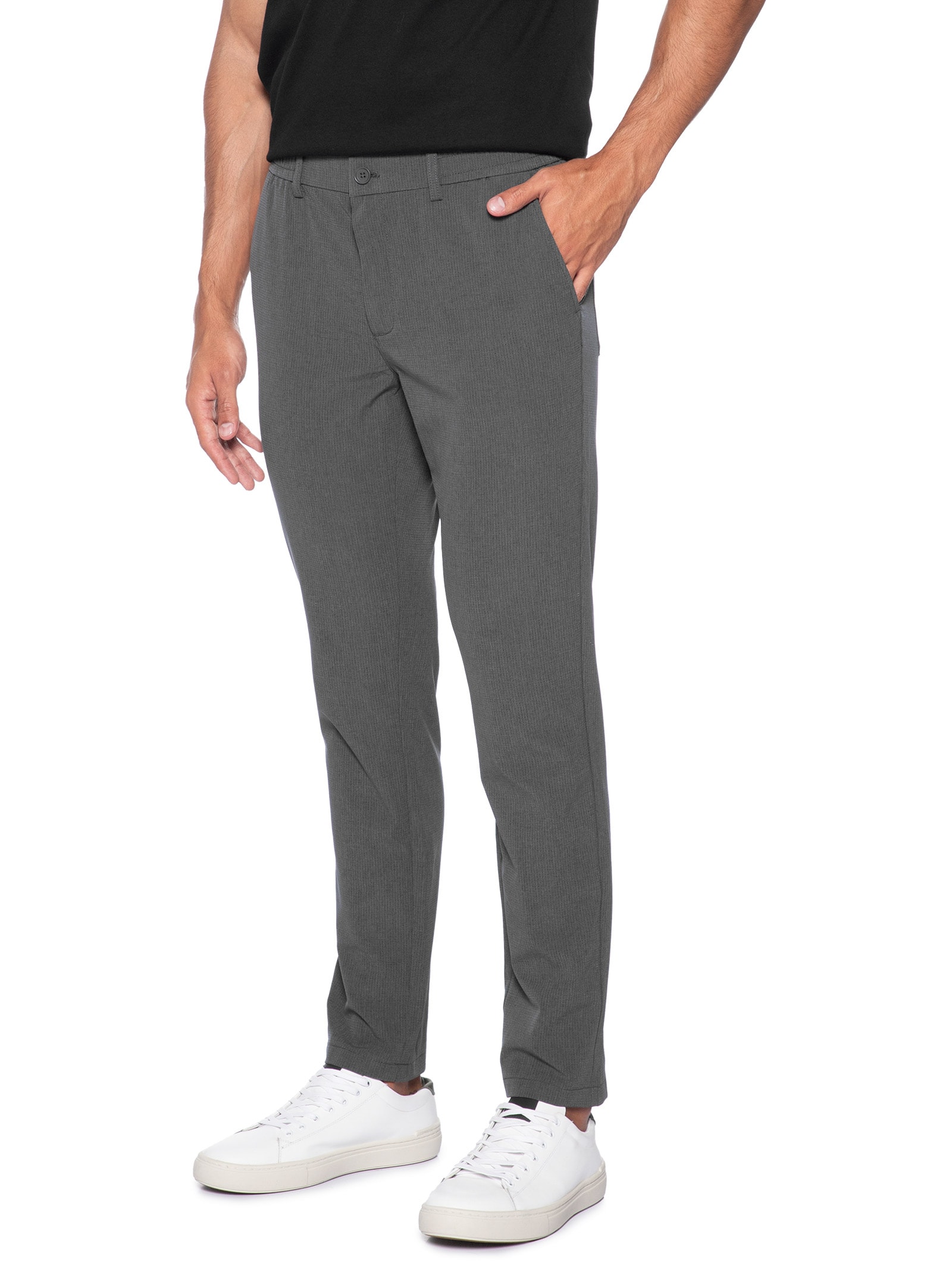 Calça Masculina Tech Dots Respirável Cinza '2 Essential