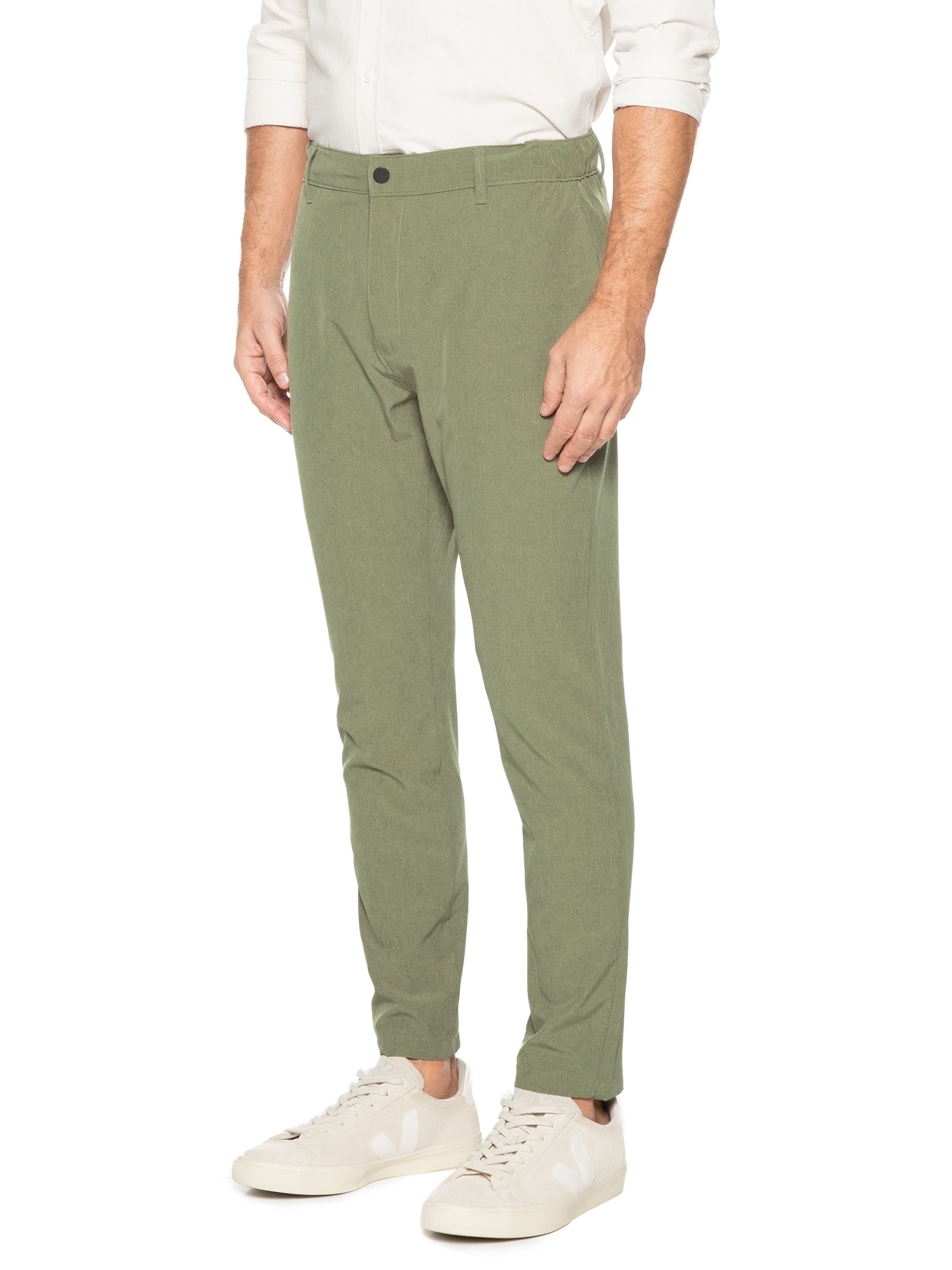 Calça Masculina Tech Slim Verde '2 Essential