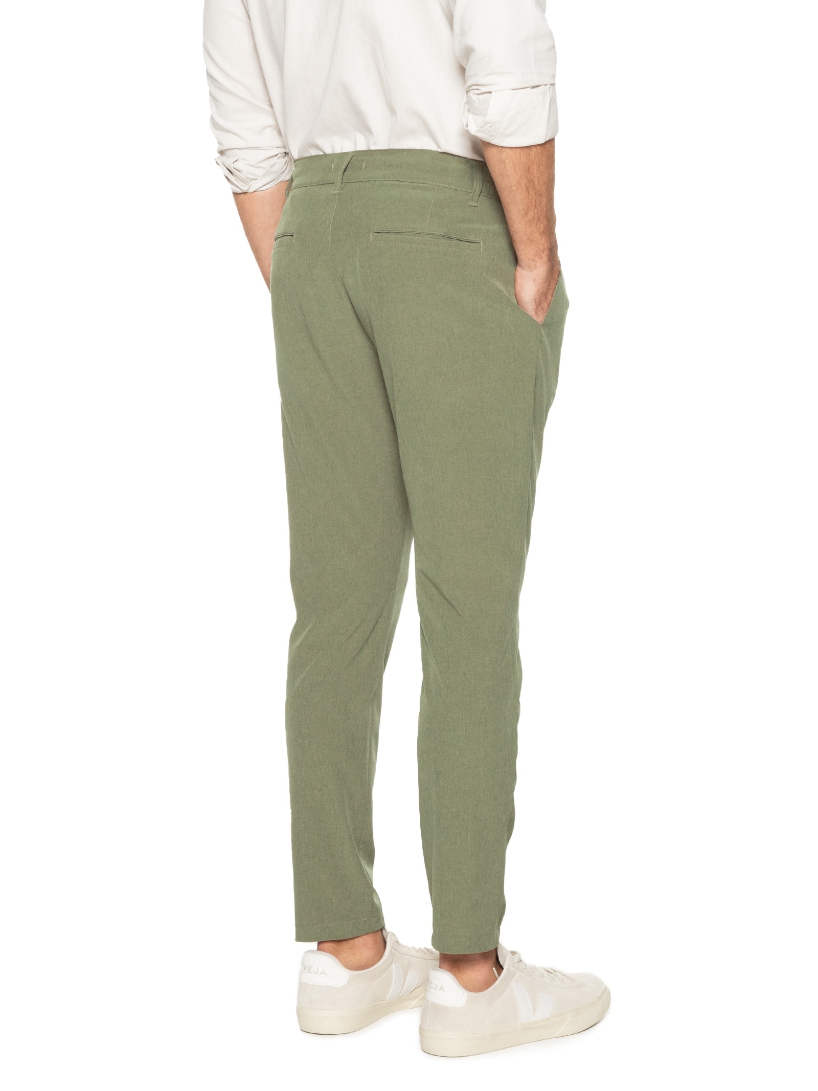Calça Masculina Tech Slim Verde '2 Essential