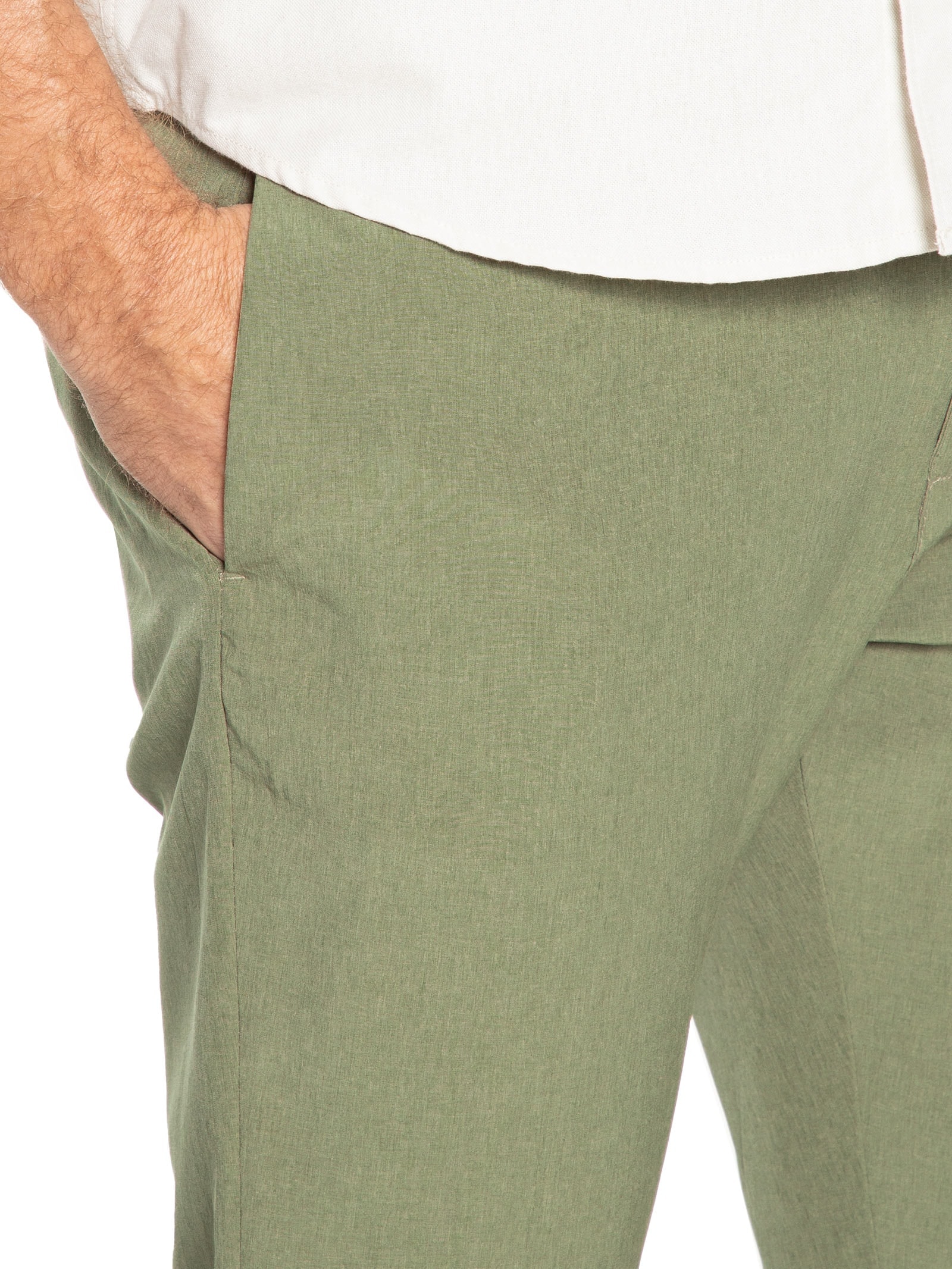 Calça Masculina Tech Slim Verde '2 Essential