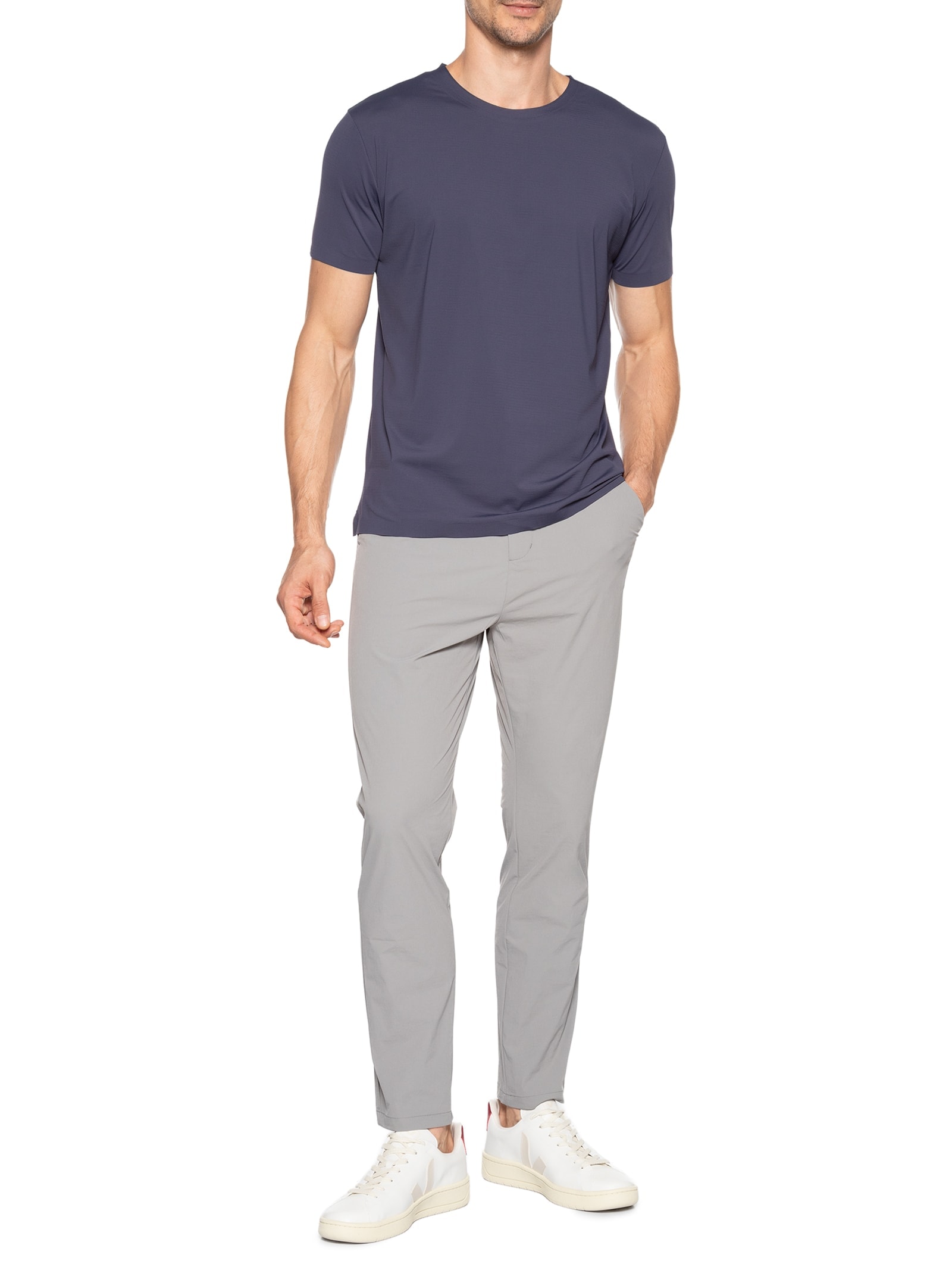 Calça Masculina Tecnologia Com Flexsens Cinza '2 Essential