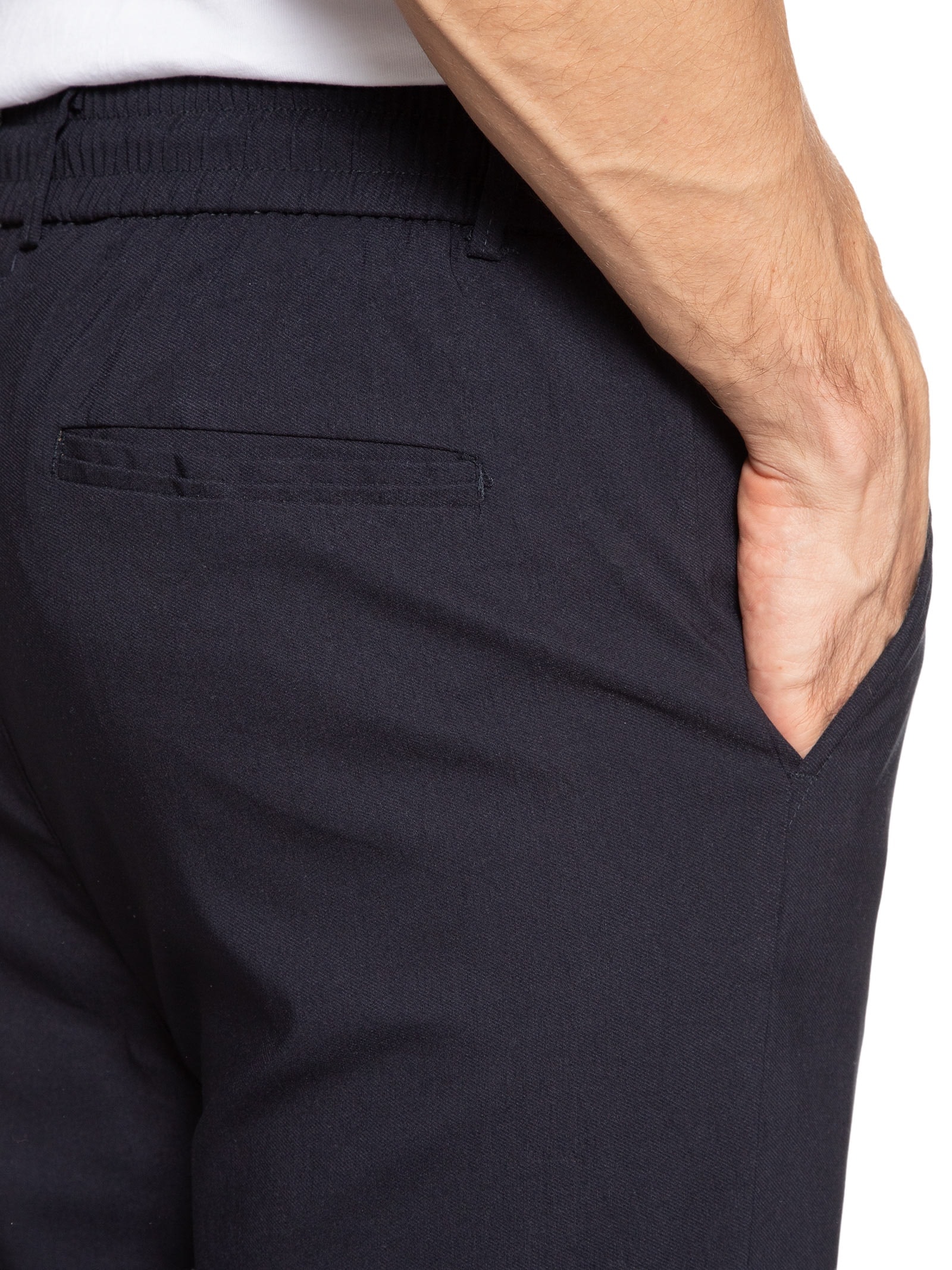 Calça Masculina Tecnológica Comfy Cós Elástico Azul '2 Essential