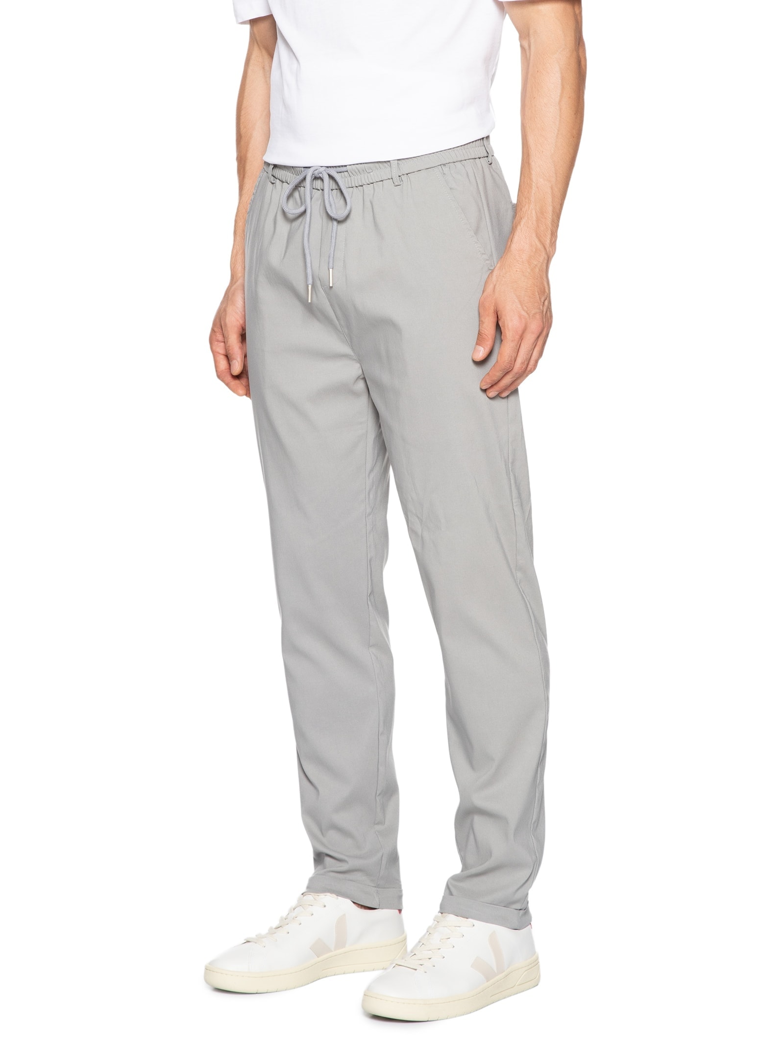 Calça Masculina Tecnológica Comfy Cós Elástico Cinza '2 Essential