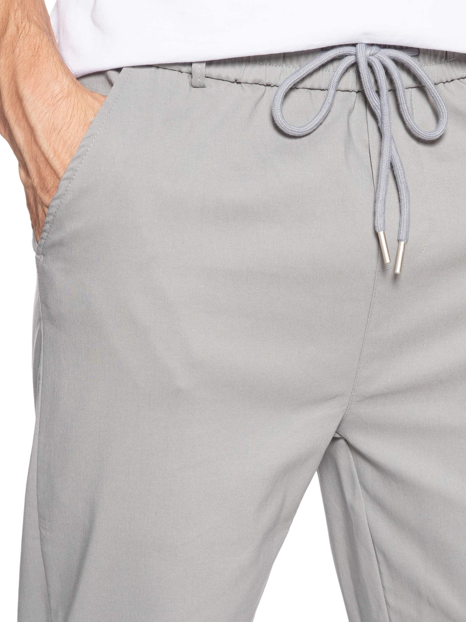 Calça Masculina Tecnológica Comfy Cós Elástico Cinza '2 Essential