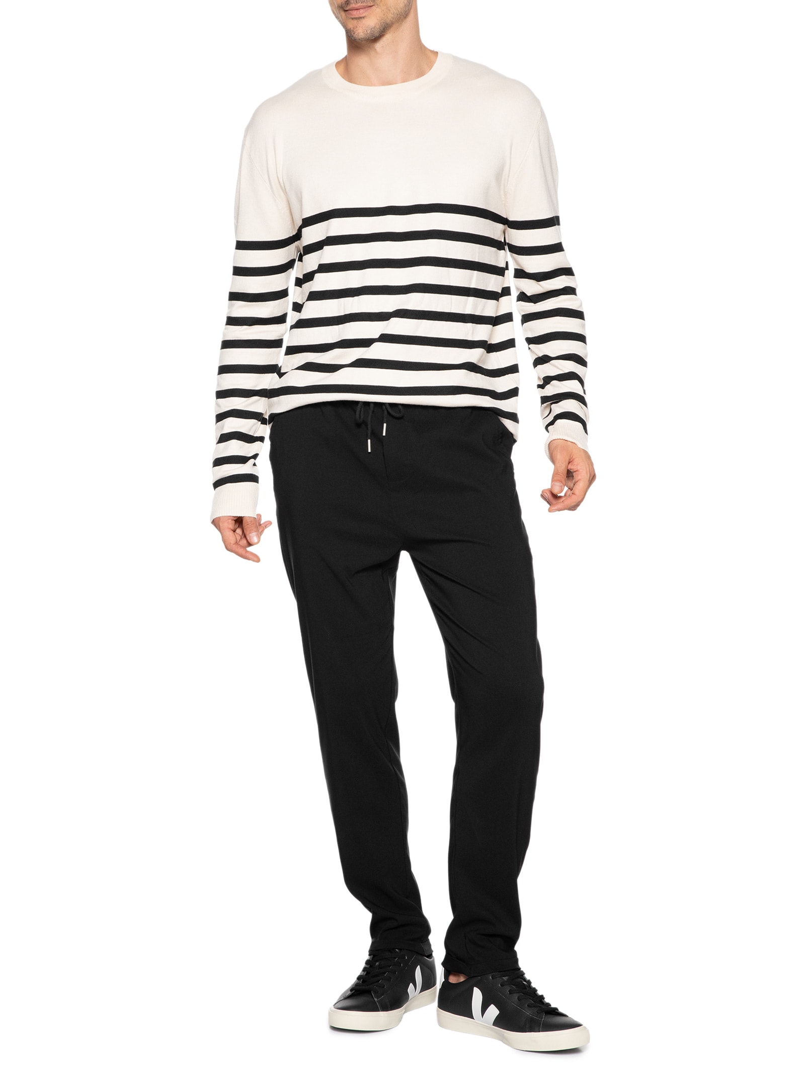 Calça Masculina Tecnológica Comfy Cós Elástico Preto '2 Essential