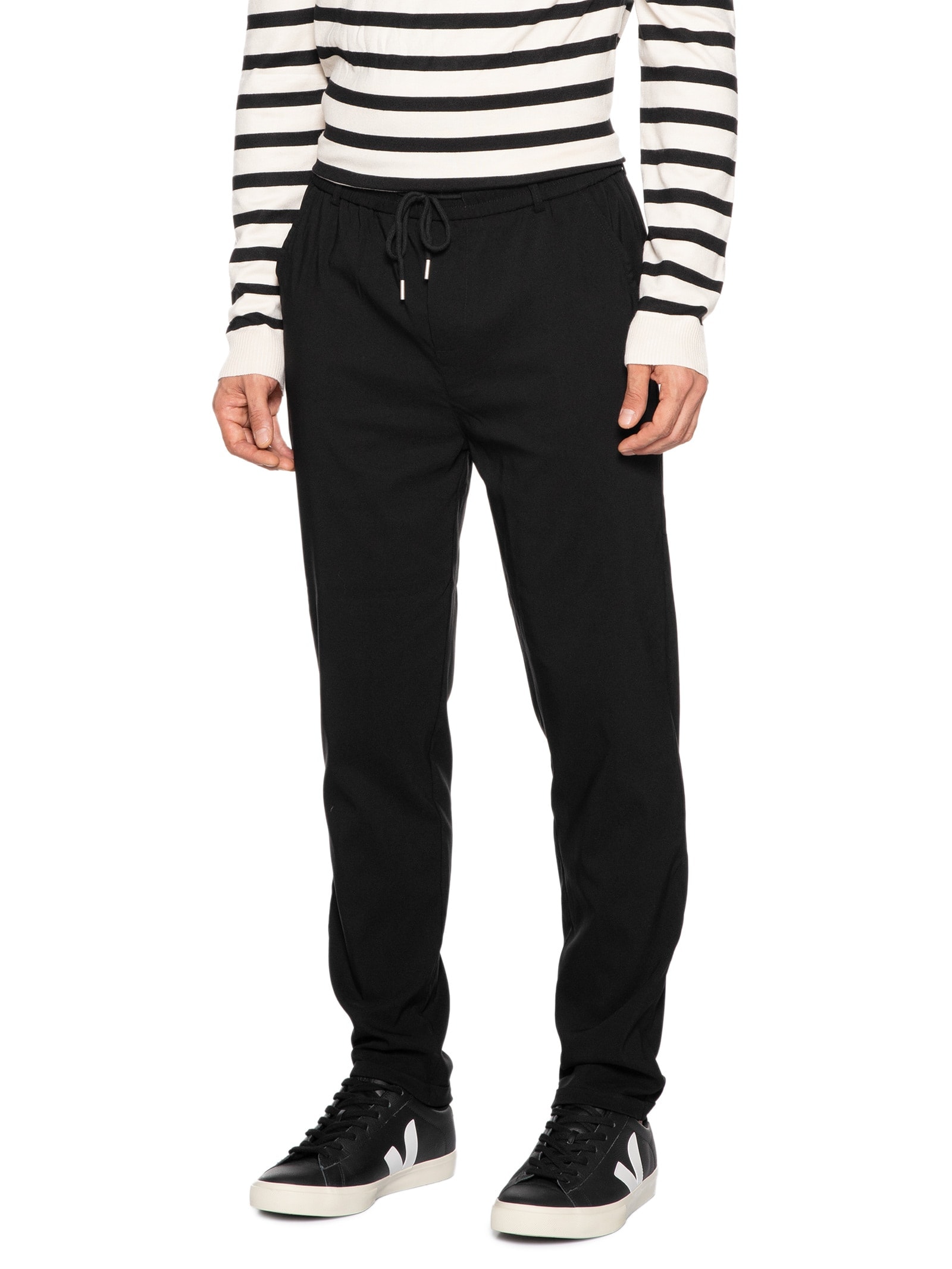 Calça Masculina Tecnológica Comfy Cós Elástico Preto '2 Essential