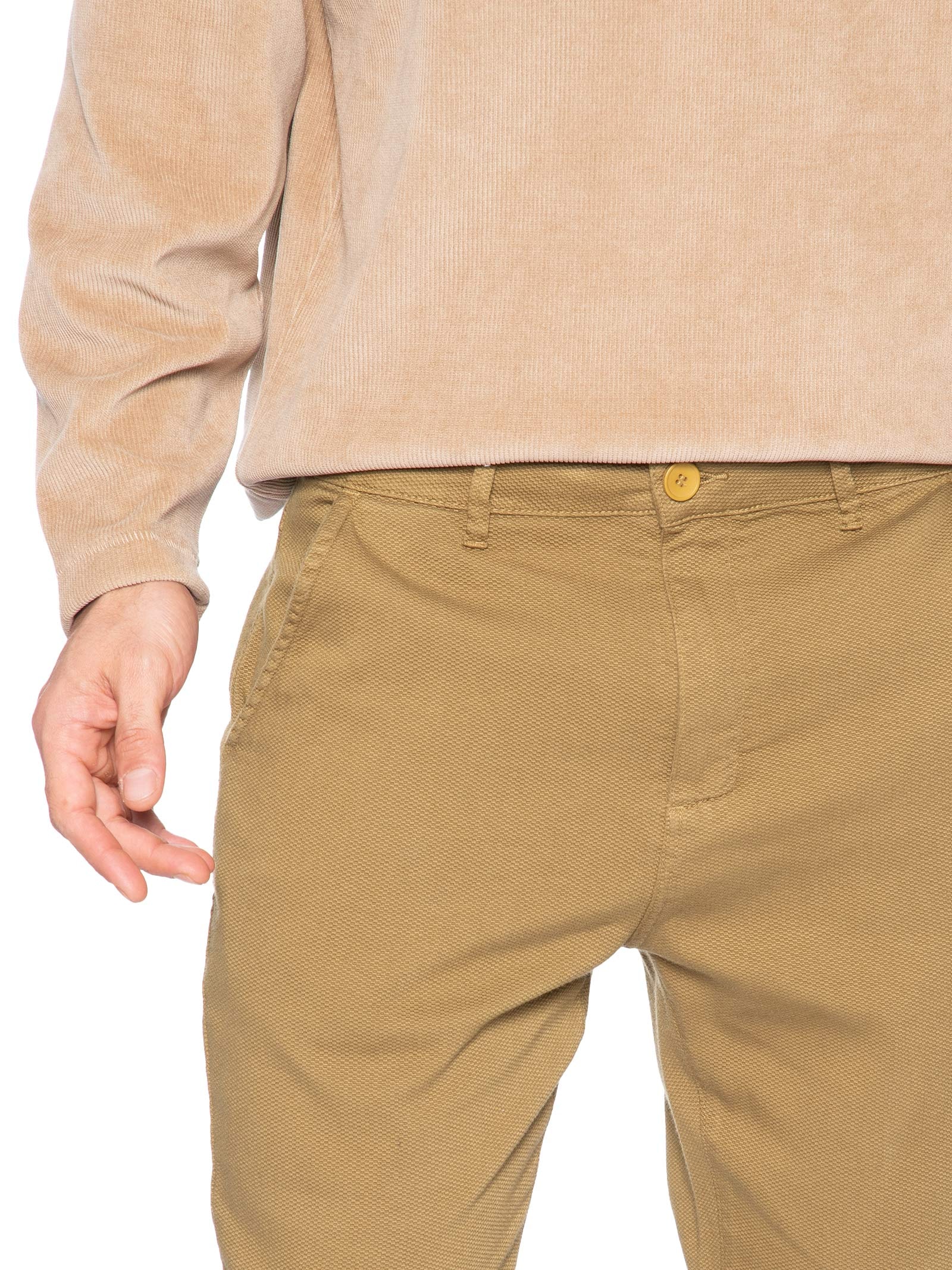 Calça Masculina Texture Comfort Cotton Bege Osklen