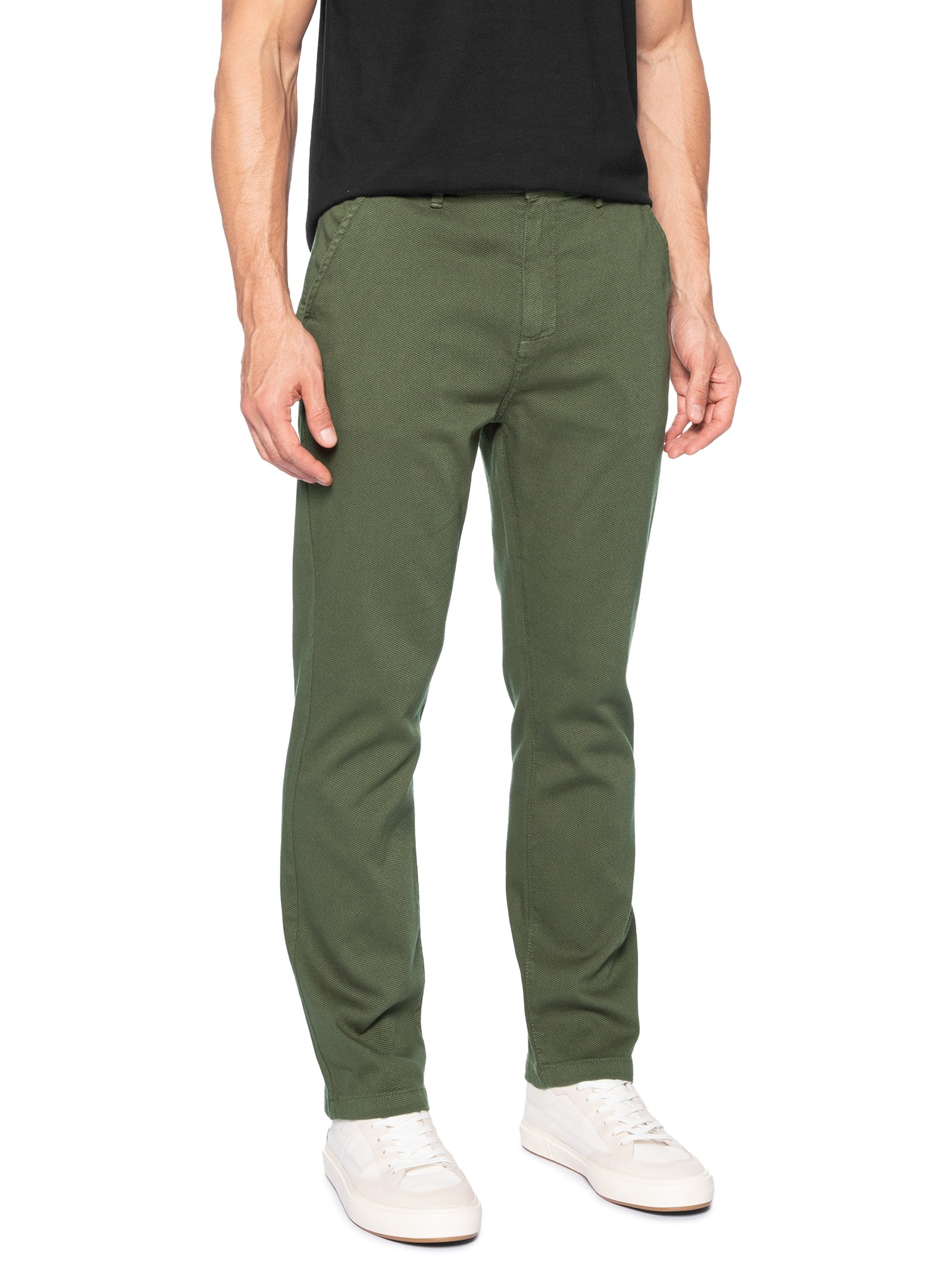 Calça Masculina Texture Comfort Cotton Verde Osklen
