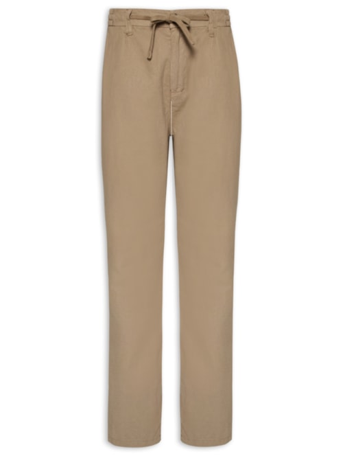 Calça Masculina Tintura Linen - Bege