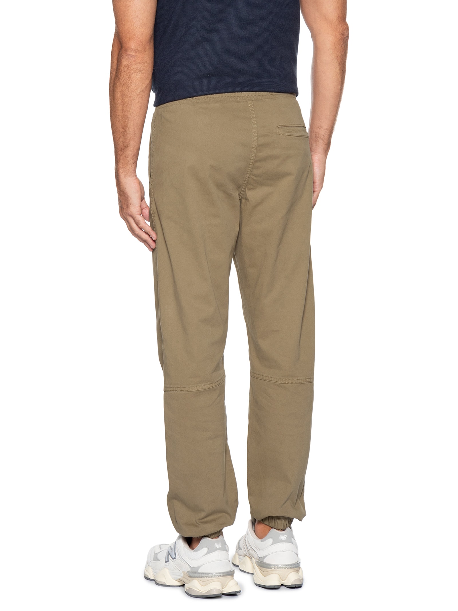 Calça Masculina Troy Cuffed Jogger Moletom Bege Jack & Jones