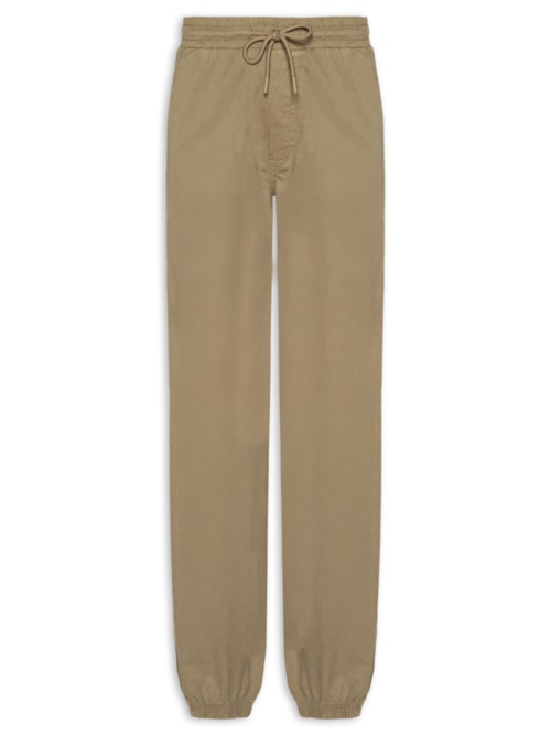 Calça Masculina Troy Cuffed Jogger Moletom – Bege