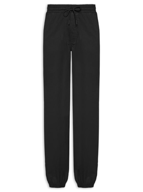 Calça Masculina Troy Cuffed Jogger Moletom – Preto