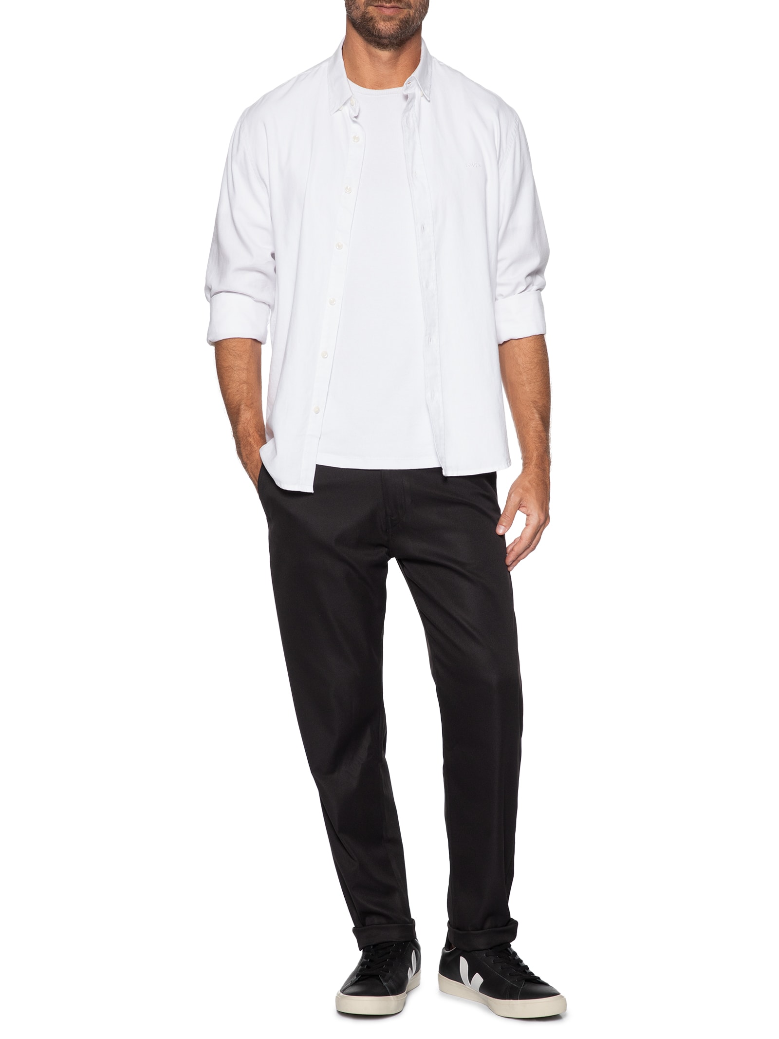 Calça Masculina XX Chino Standard Fit Tech Plus Preto Levi's