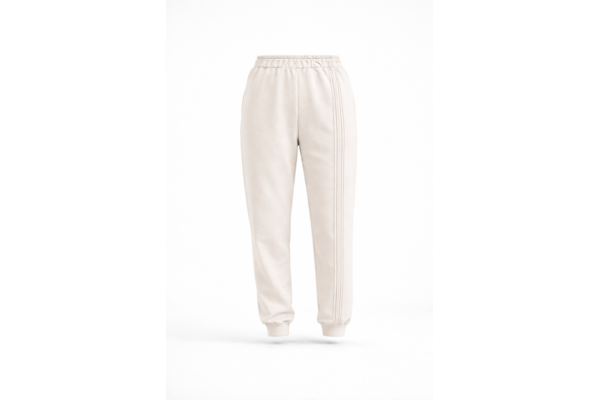Calça Moletom Linhas Off White - Branco