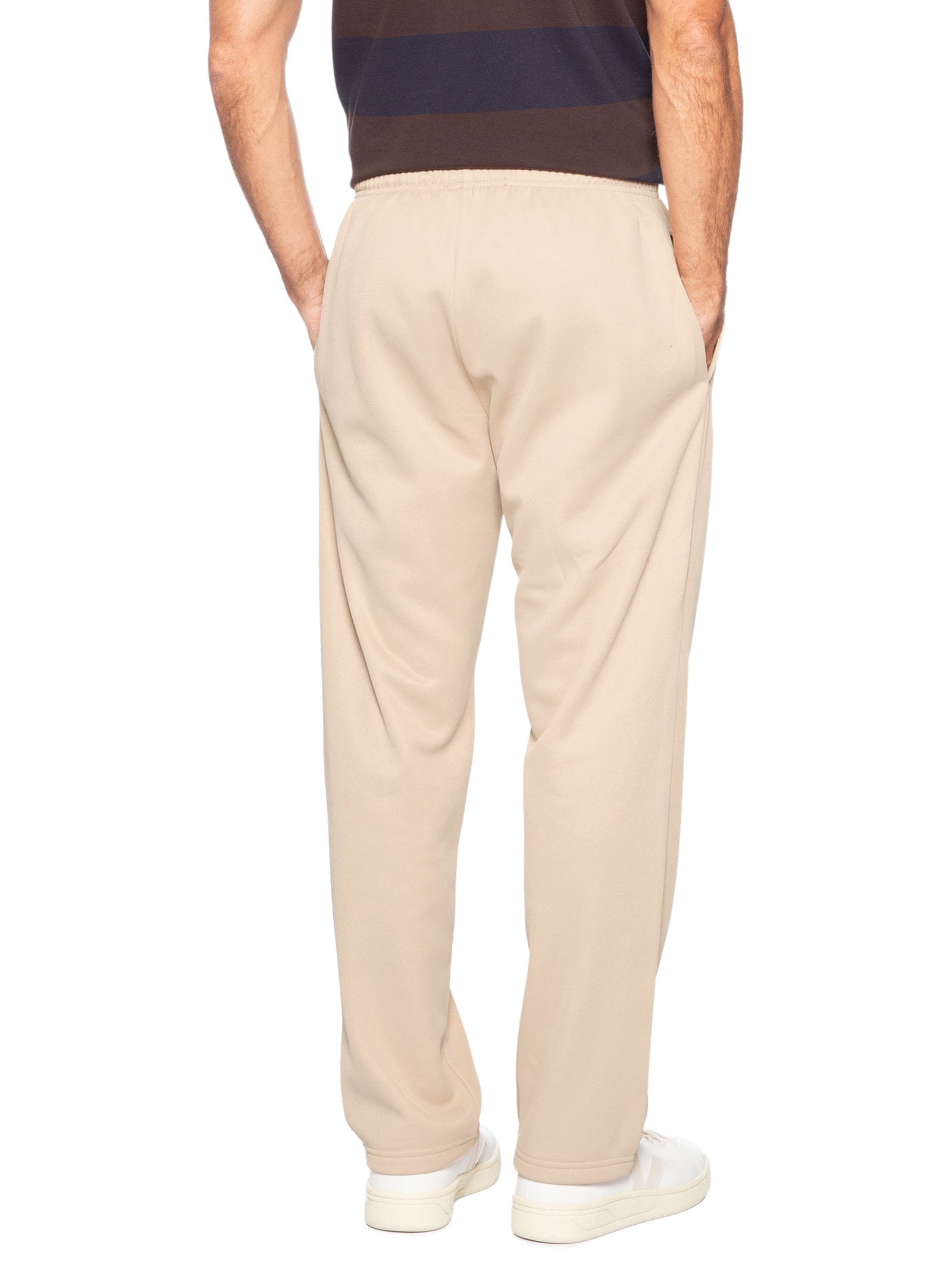 Calça Moletom Masculina Básica Bege Basiq Men