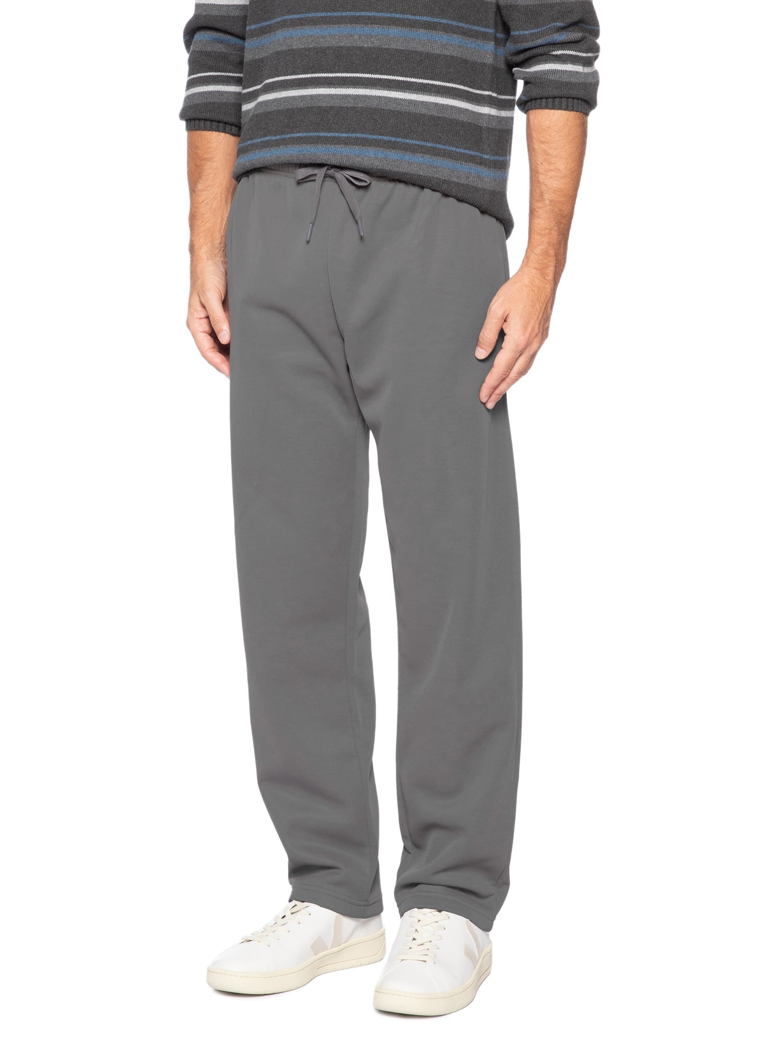 Calça Moletom Masculina Básica Cinza Basiq Men