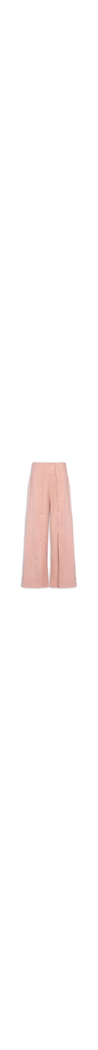 Calça Pantacourt Detalhe Sobreposição - Rosa