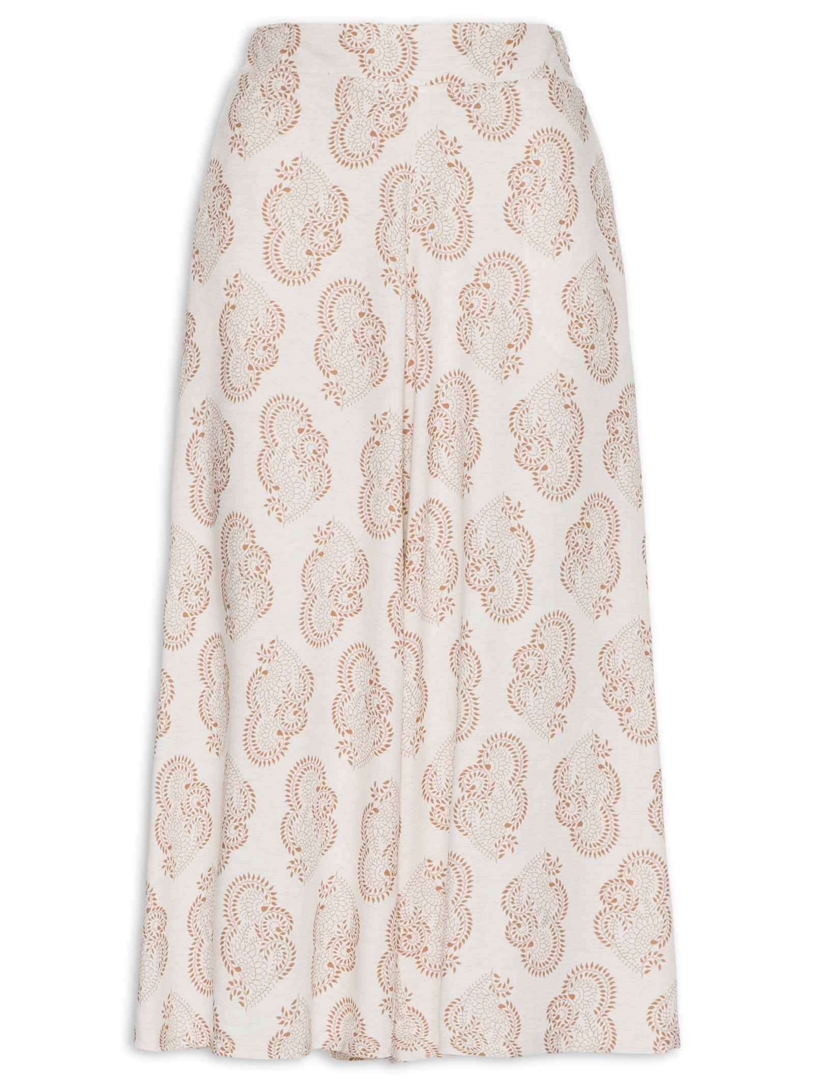 Calça Pantacourt Estampada Linho Lakshmi Yogini