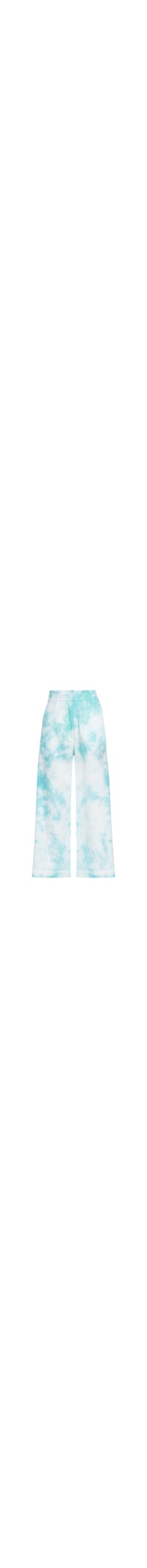 Calça Pantacourt Pregas Tie Dye - Azul