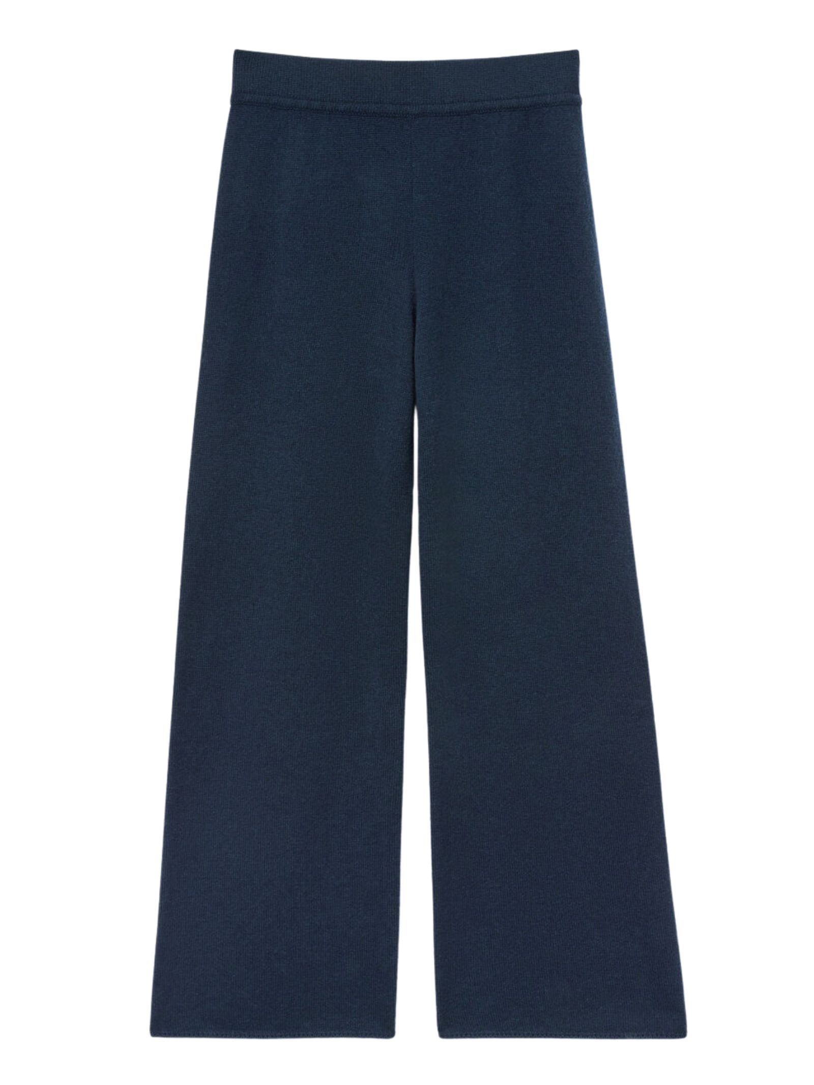 Calça Pantalona Em 100% Cashmere Azul Intimissimi