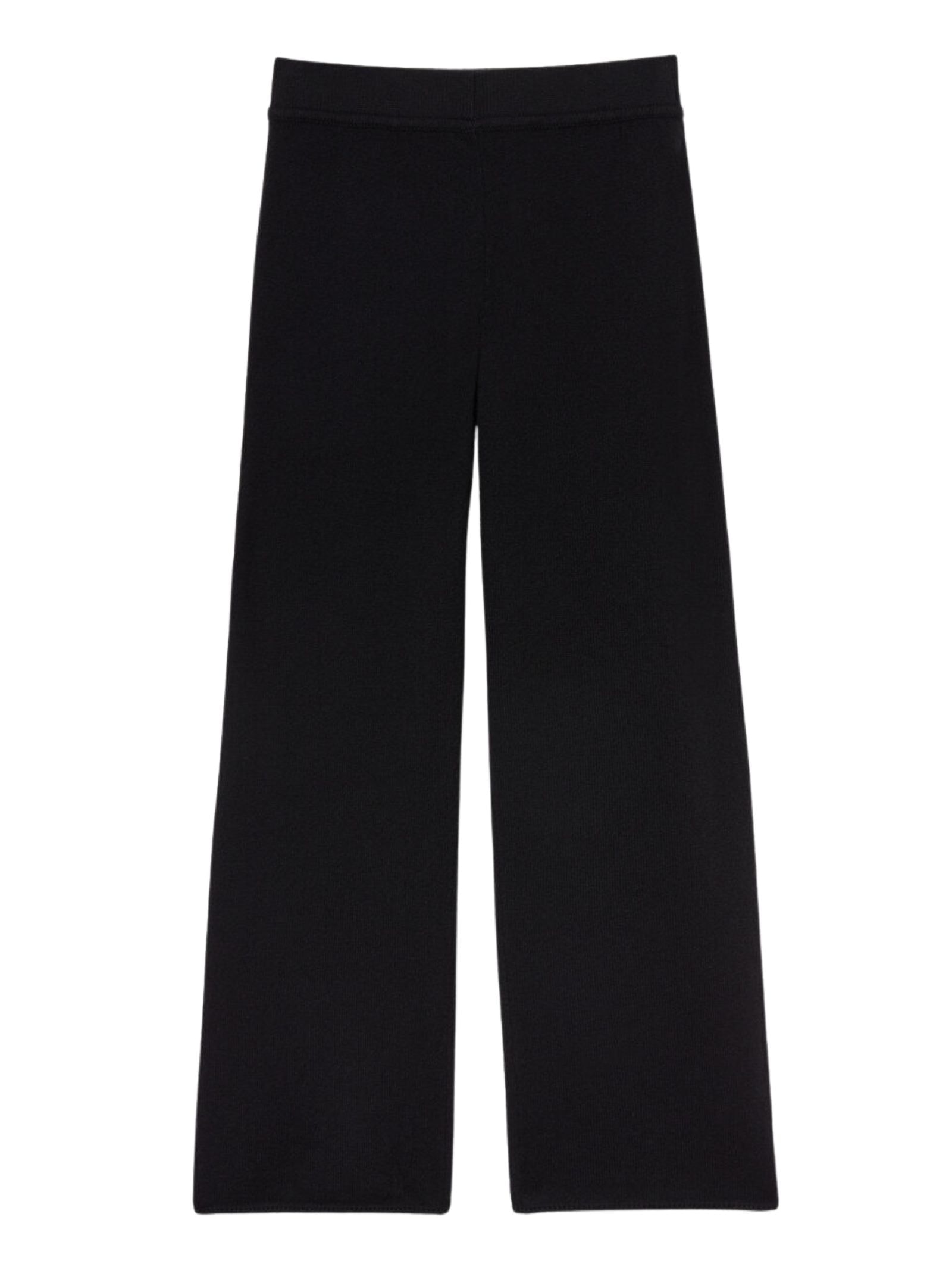 Calça Pantalona Em 100% Cashmere Preto Intimissimi