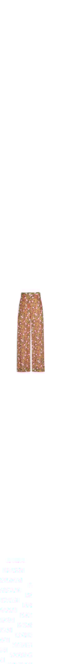 Calça Pantalona Estampa Liberty Color - Marrom