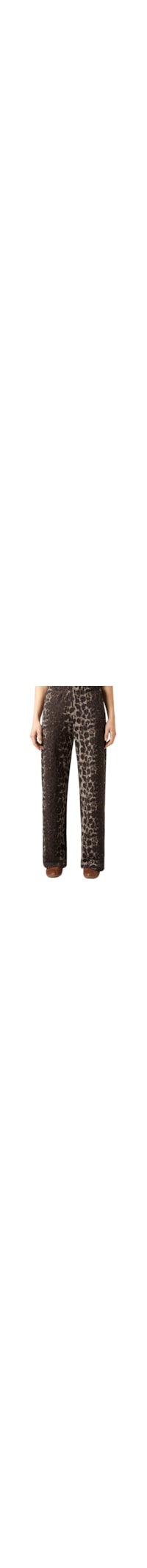 Calça Pantalona Luxe Lounge Animal Print - Marrom