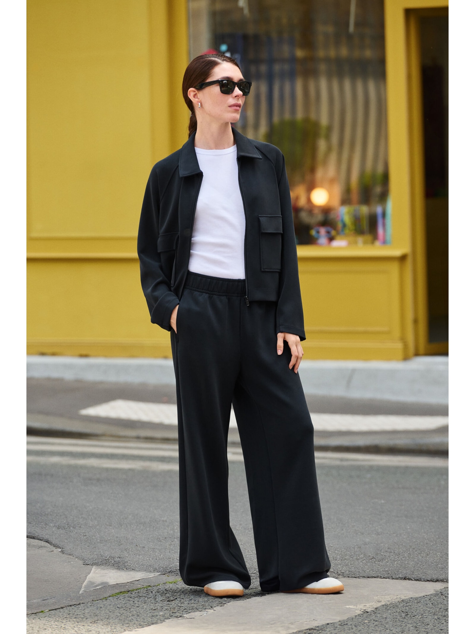 Calça Pantalona Luxe Lounge Preto Calzedonia