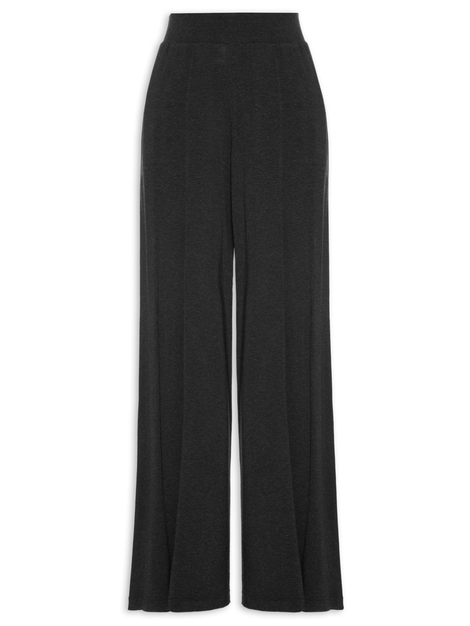 Calça Pantalona Preta Lã Isabel  Yogini